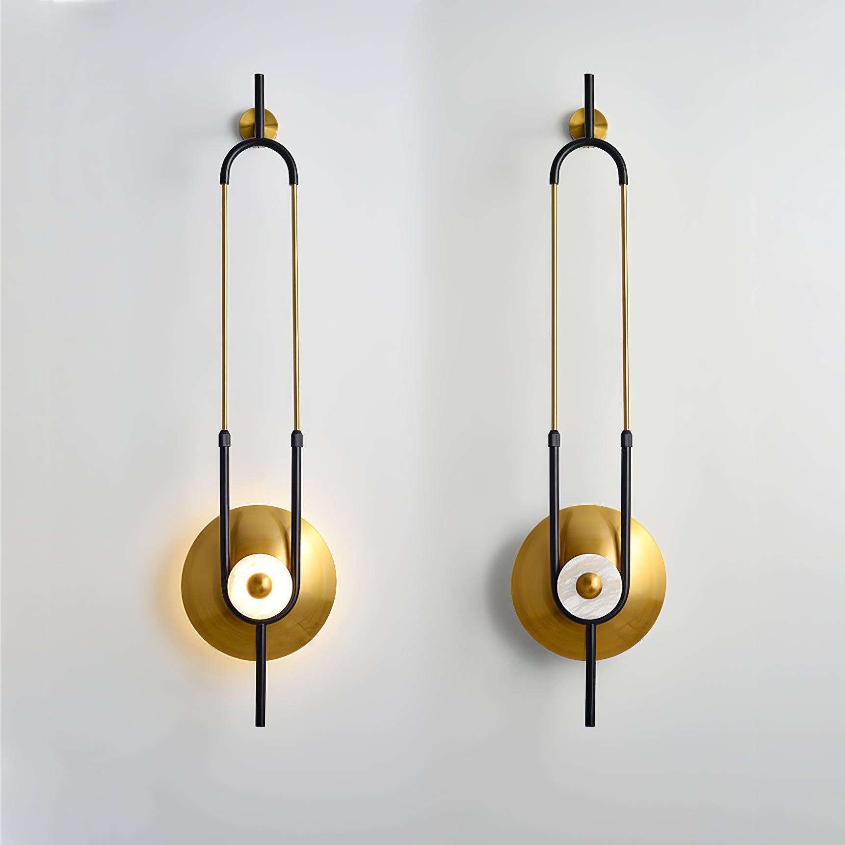Ellipse Ring Marble Wall Light - Letslighting
