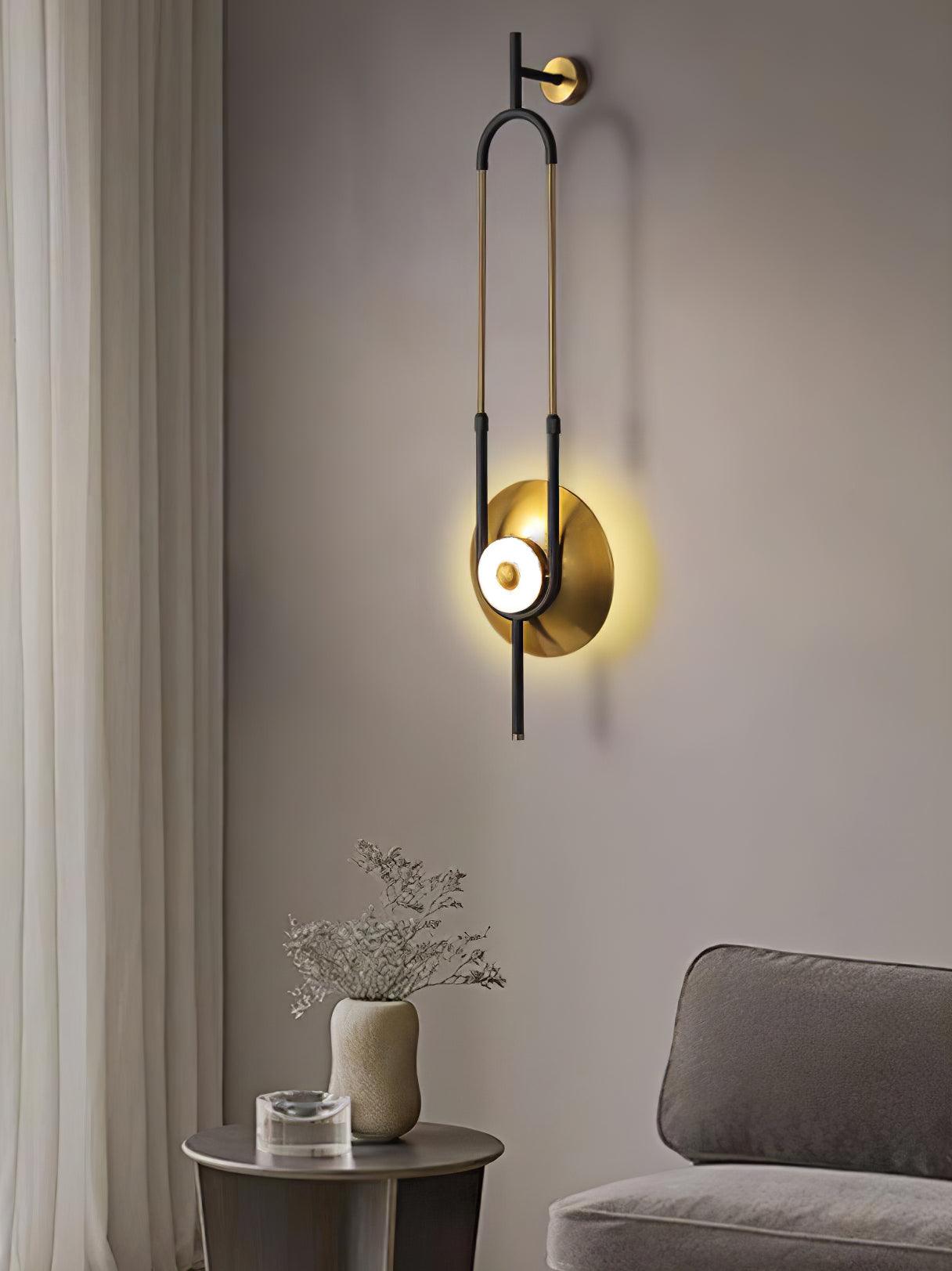 Ellipse Ring Marble Wall Light - Letslighting