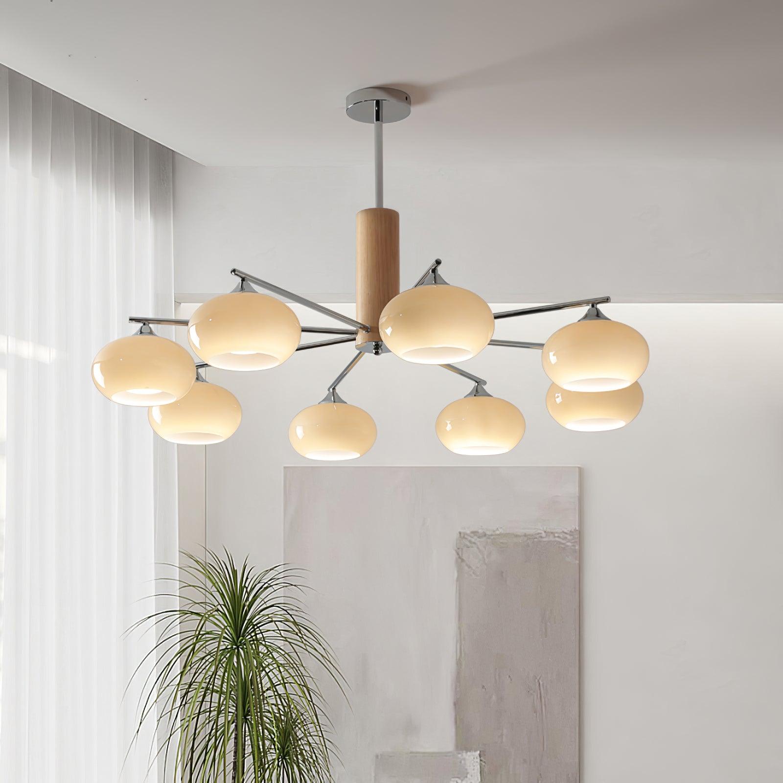 Elliptical Persimmon Chandelier - Letslighting