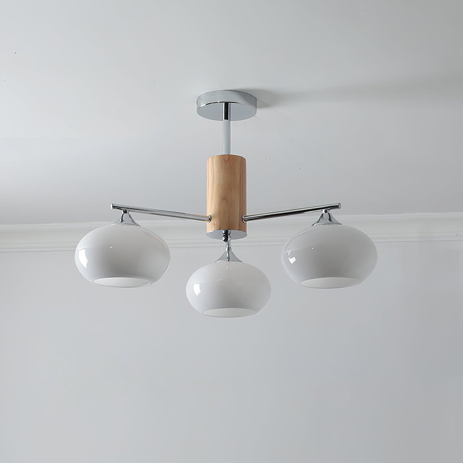 Elliptical Persimmon Chandelier - Letslighting