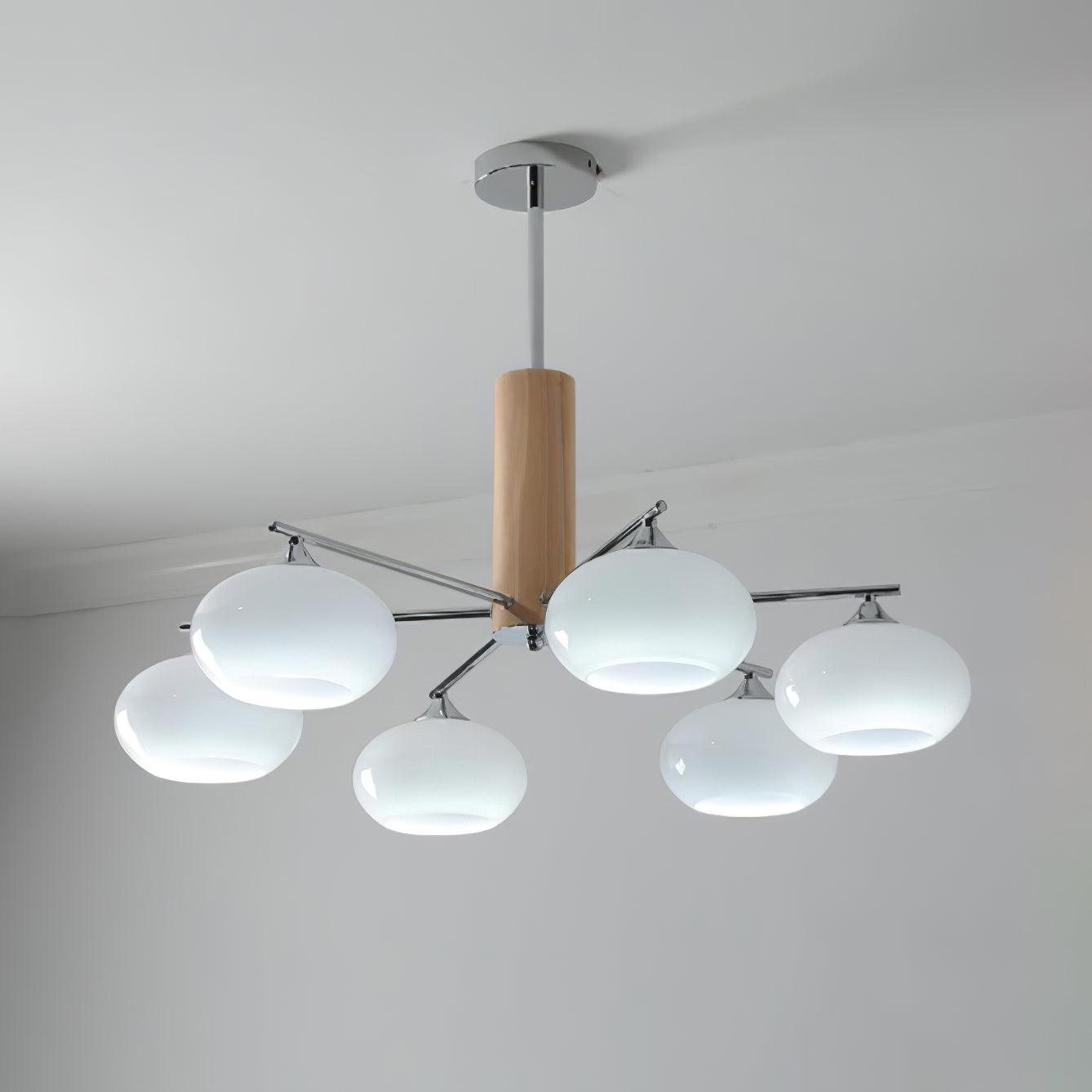 Elliptical Persimmon Chandelier - Letslighting