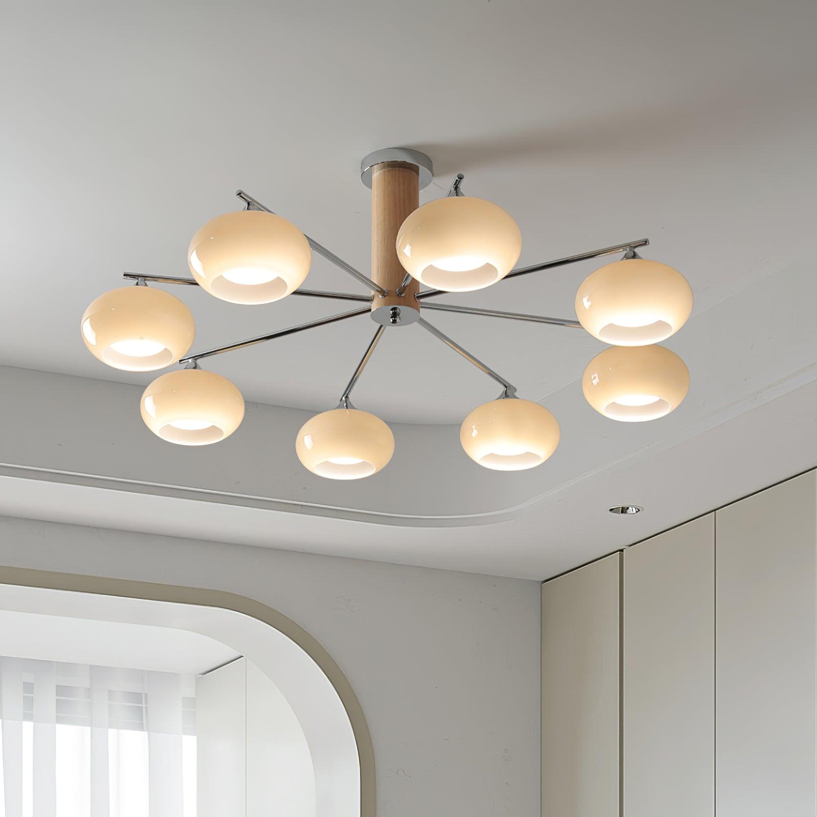 Elliptical Persimmon Chandelier - Letslighting