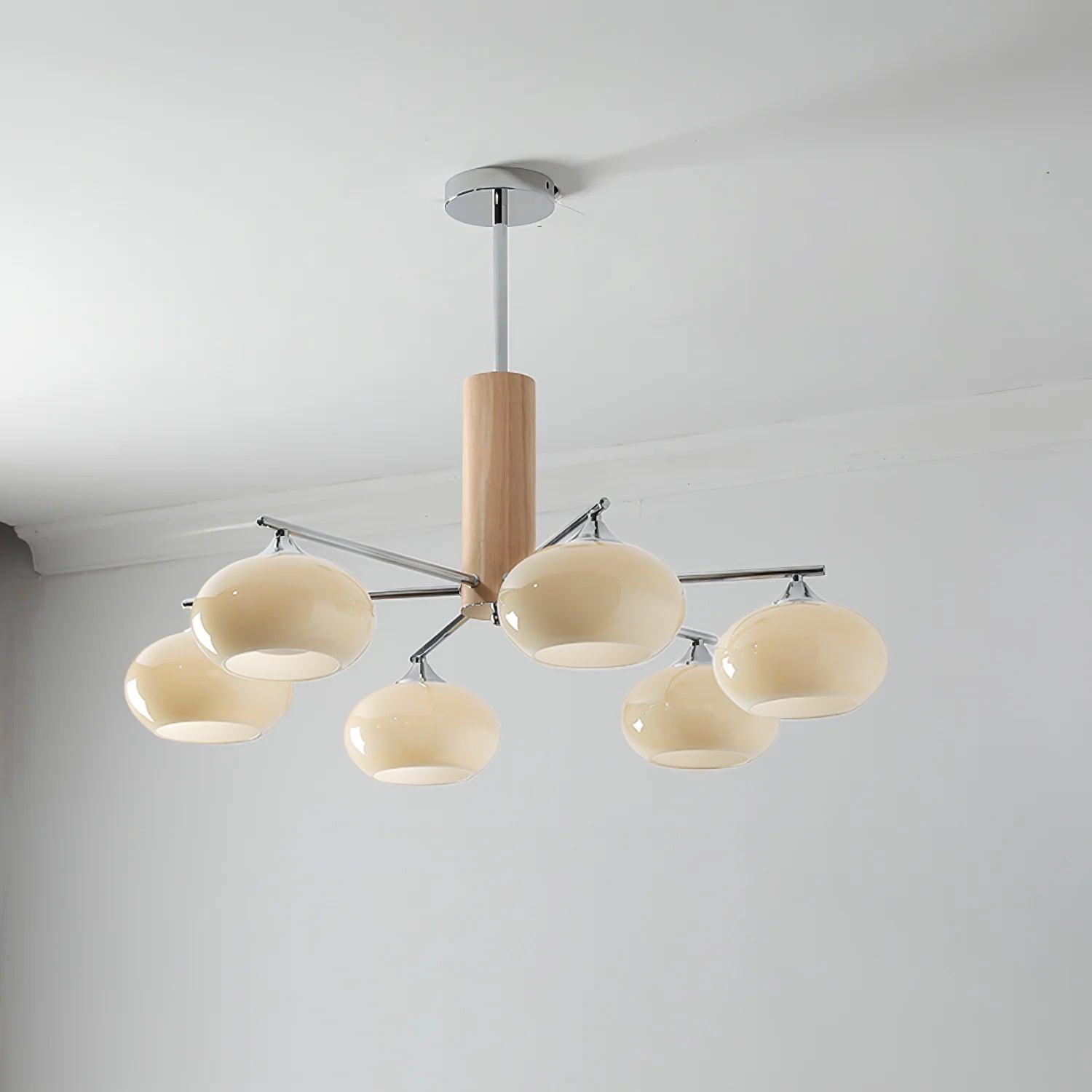Elliptical Persimmon Chandelier - Letslighting