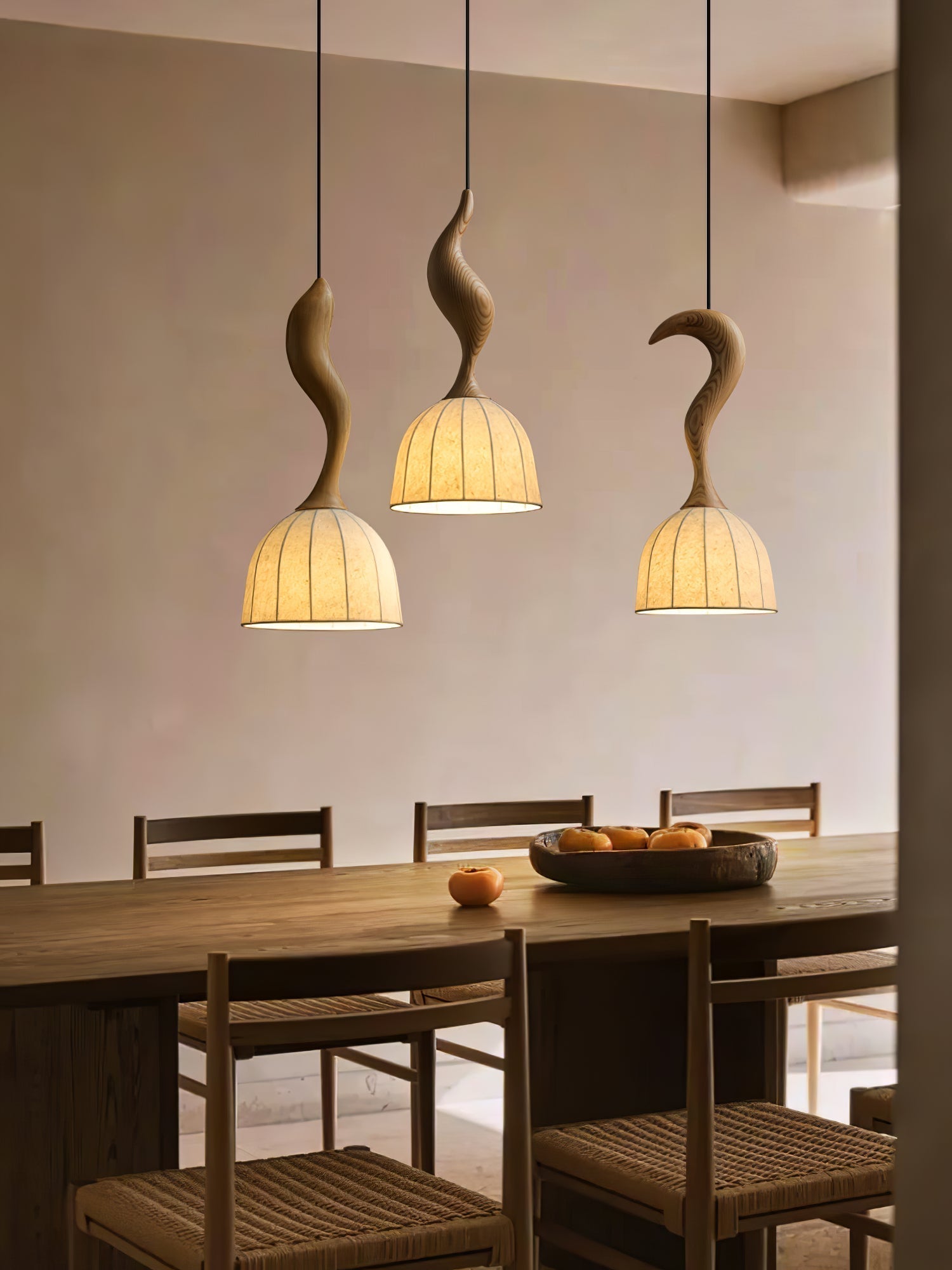 Colire Creativity Twisted Metal Wood Pendant Light - Letslighting