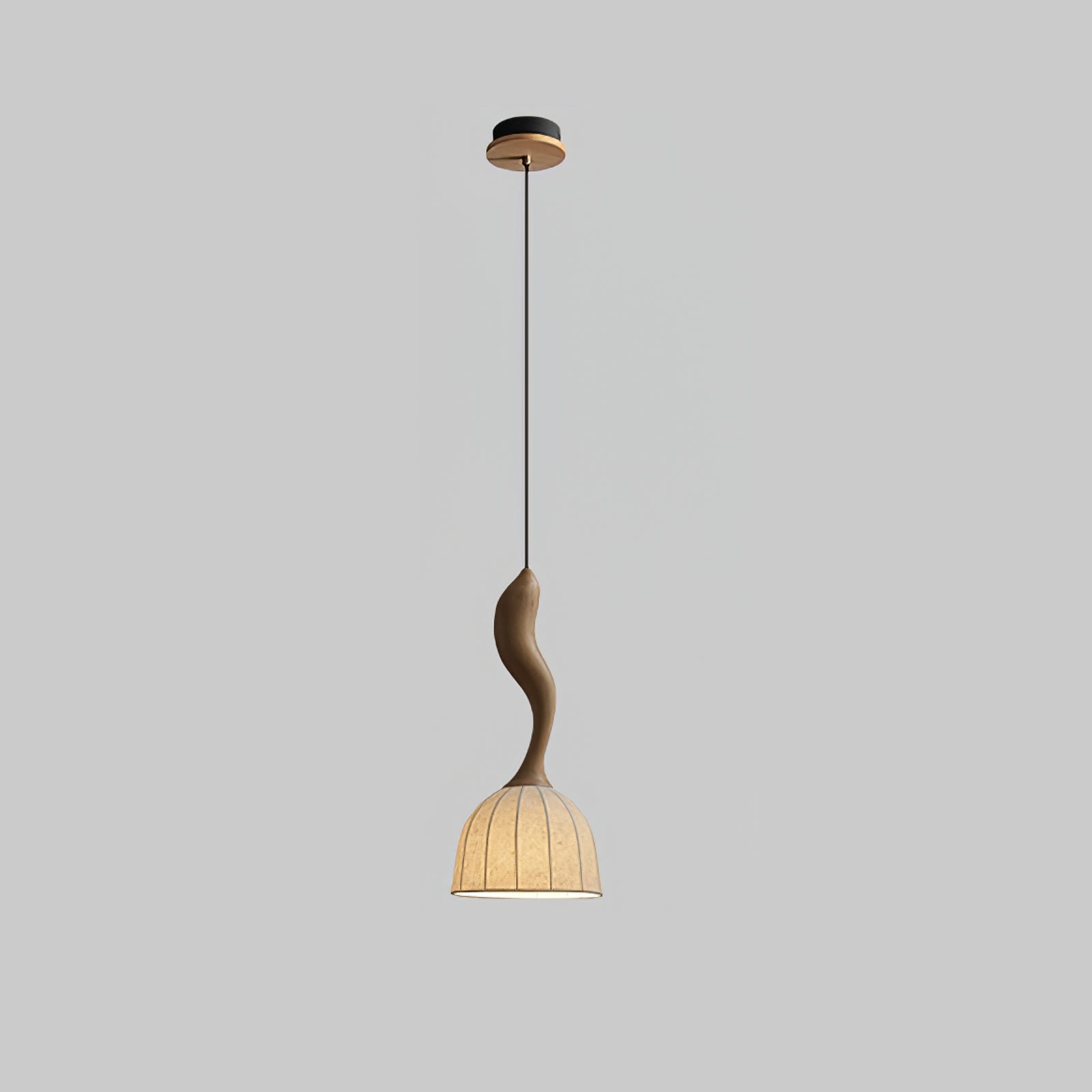 Colire Creativity Twisted Metal Wood Pendant Light - Letslighting