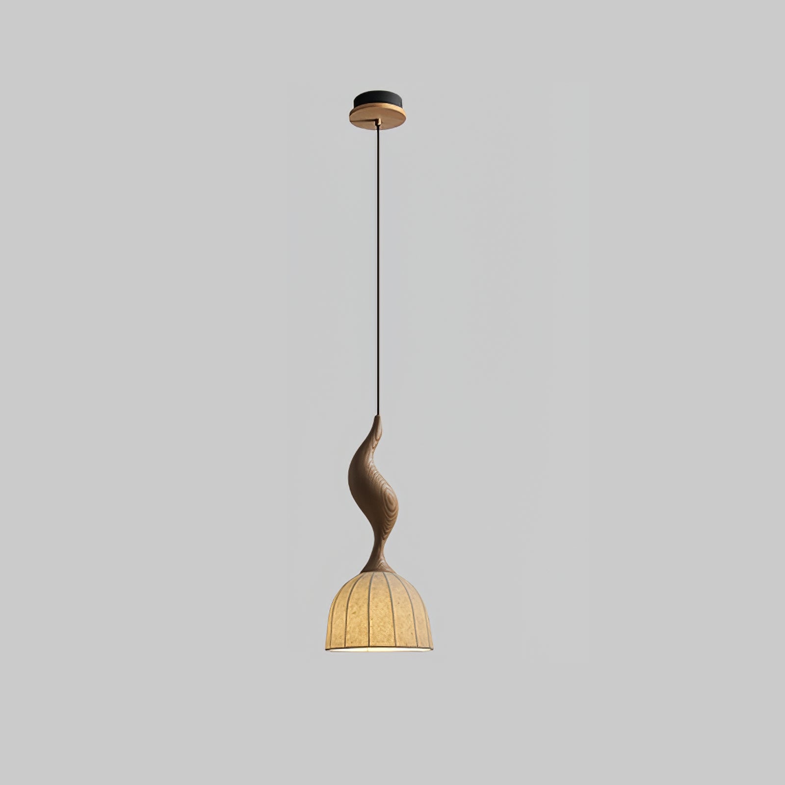 Colire Creativity Twisted Metal Wood Pendant Light - Letslighting