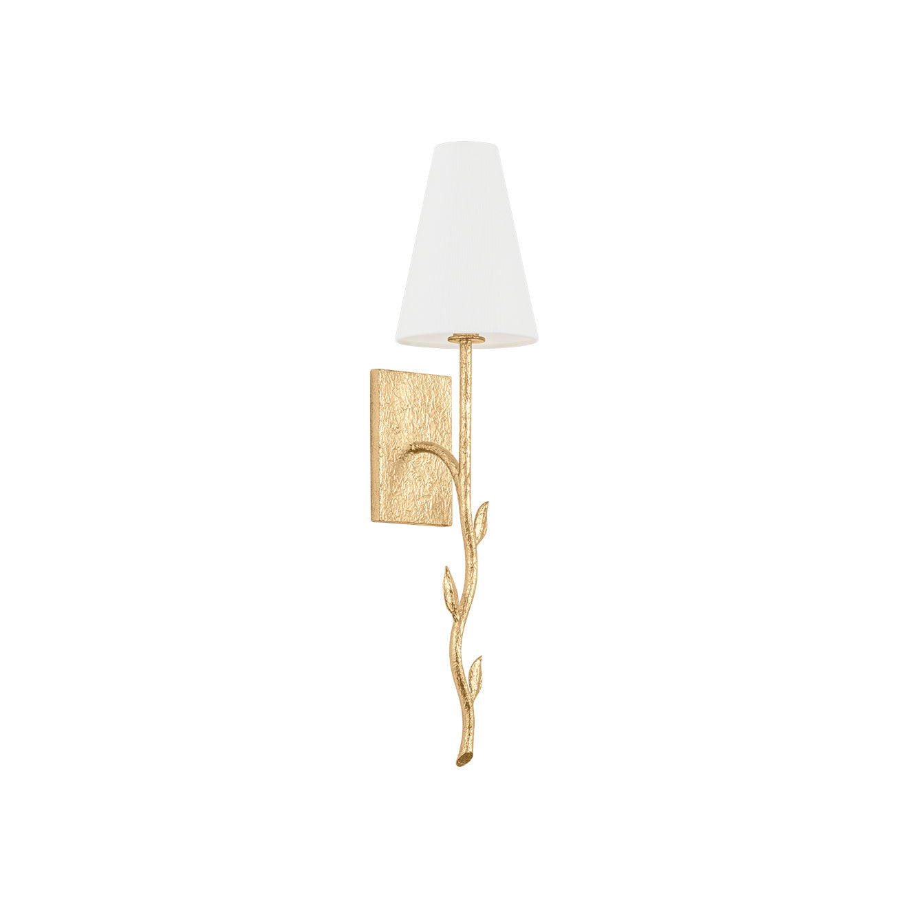 Petal Individual Creativity Brass Fabric Wall Lamp - Lamp Copper
