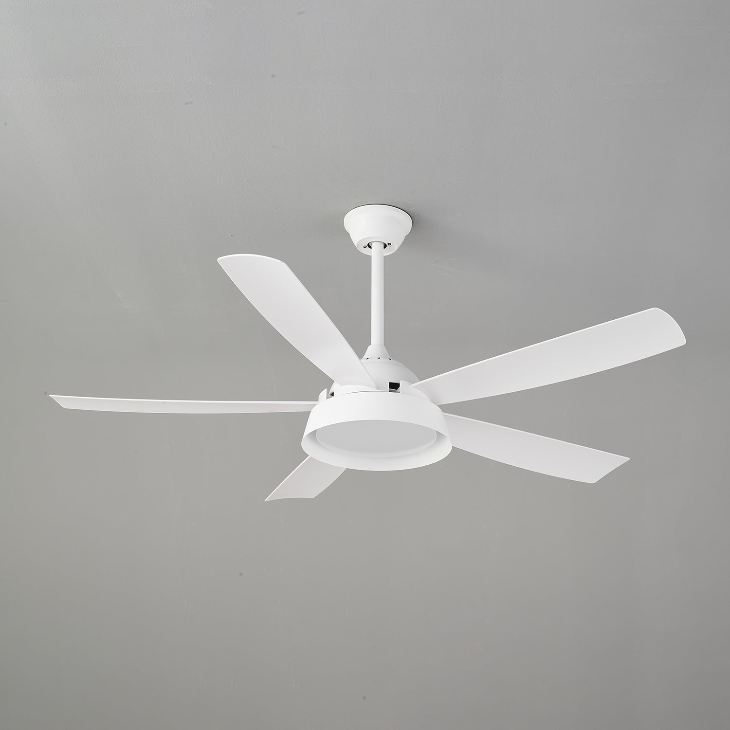 Ventilador de Techo Orvino con Luz de Madera, vista inferior