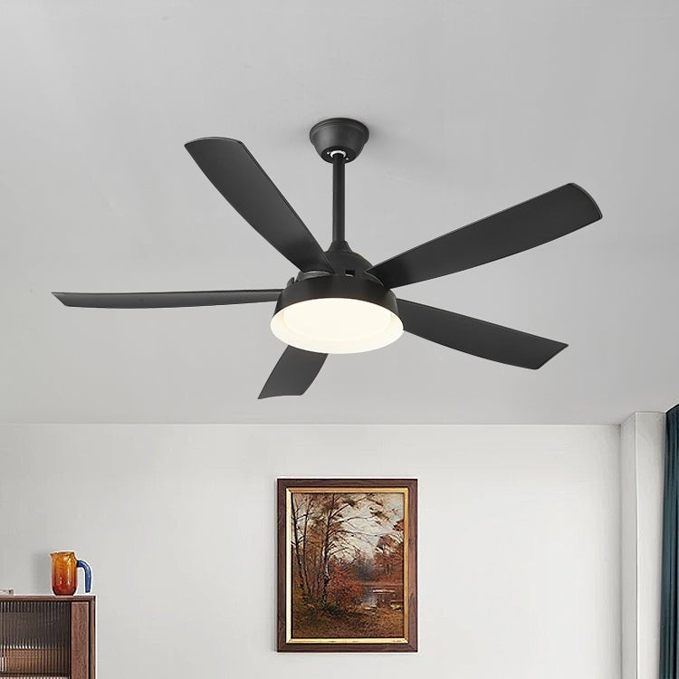 Ventilador de Techo Orvino con Luz de Madera, diagrama de dimensiones