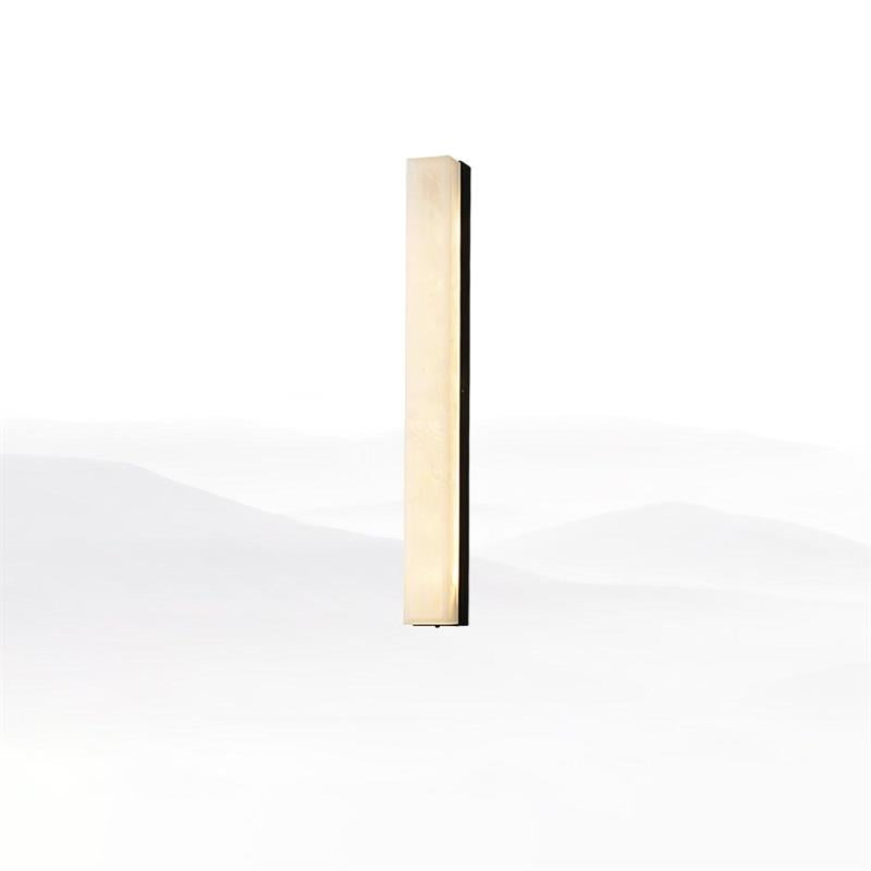 Quill Modern Minimalist Brass Alabaster Wall Lamp - Lamp Copper
