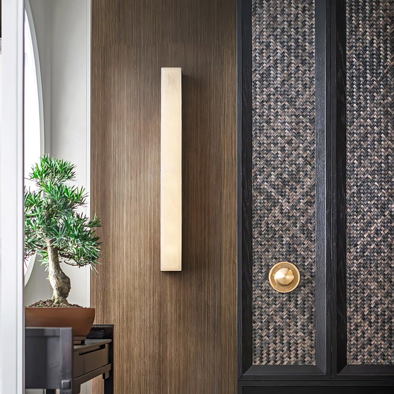 Luste Minimalist Alabaster Wall Lamp Rectangular - Letslighting