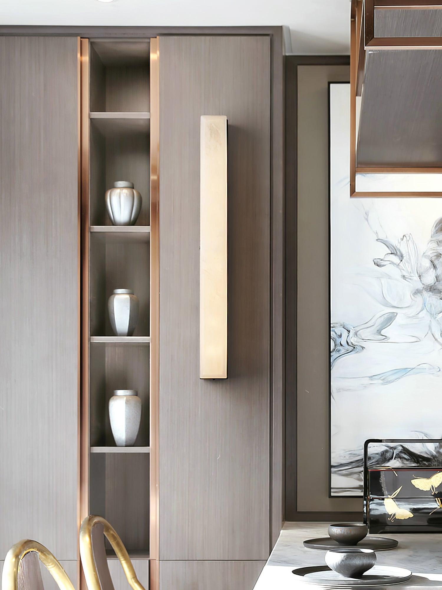 Luste Minimalist Alabaster Wall Lamp Rectangular - Letslighting