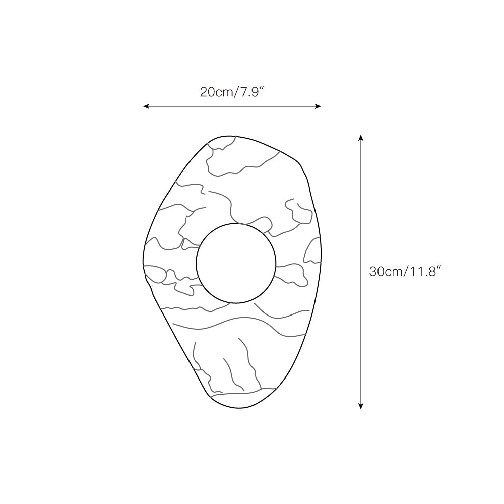 Mylirira Modern Minimalist Marble Glass Wall Lamp - Lamp Copper