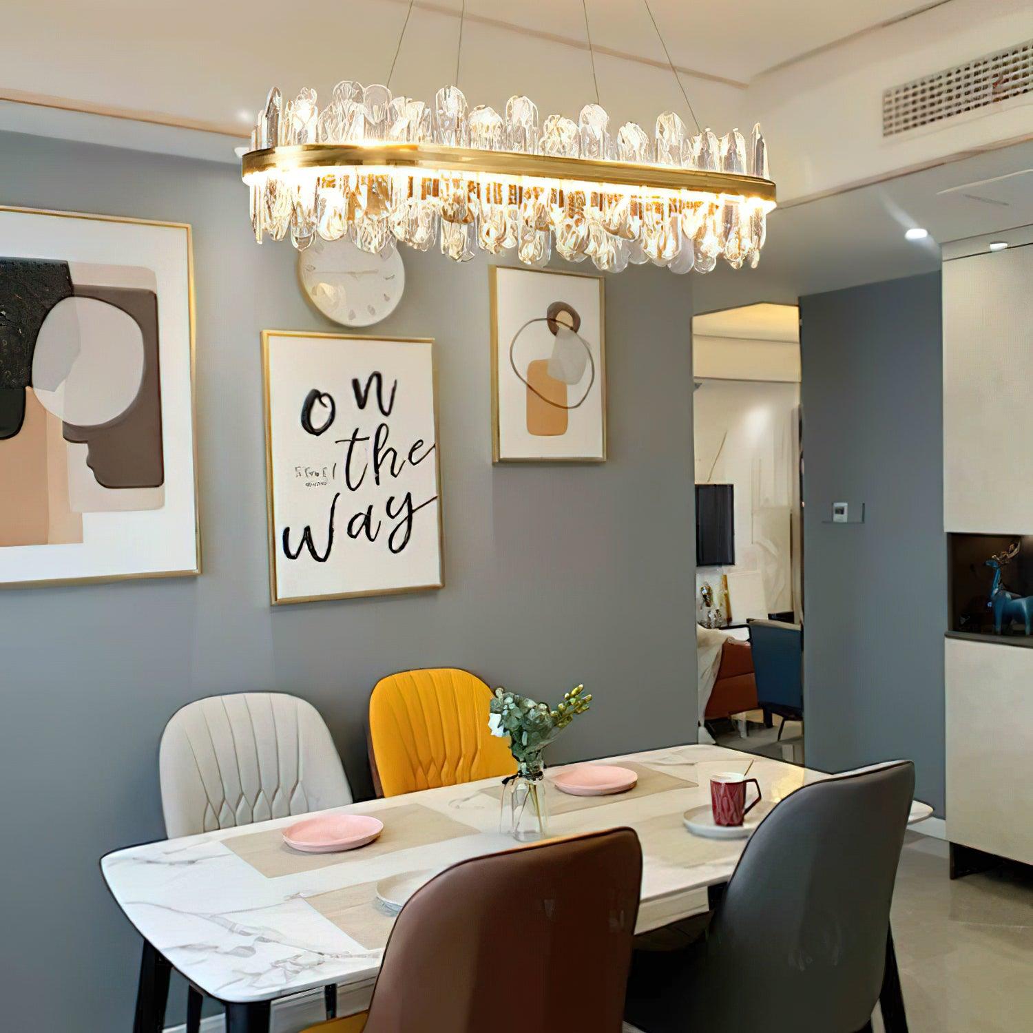 Lyvenisra Postmodern Luxury Crystal Metal Chandelier - Letslighting