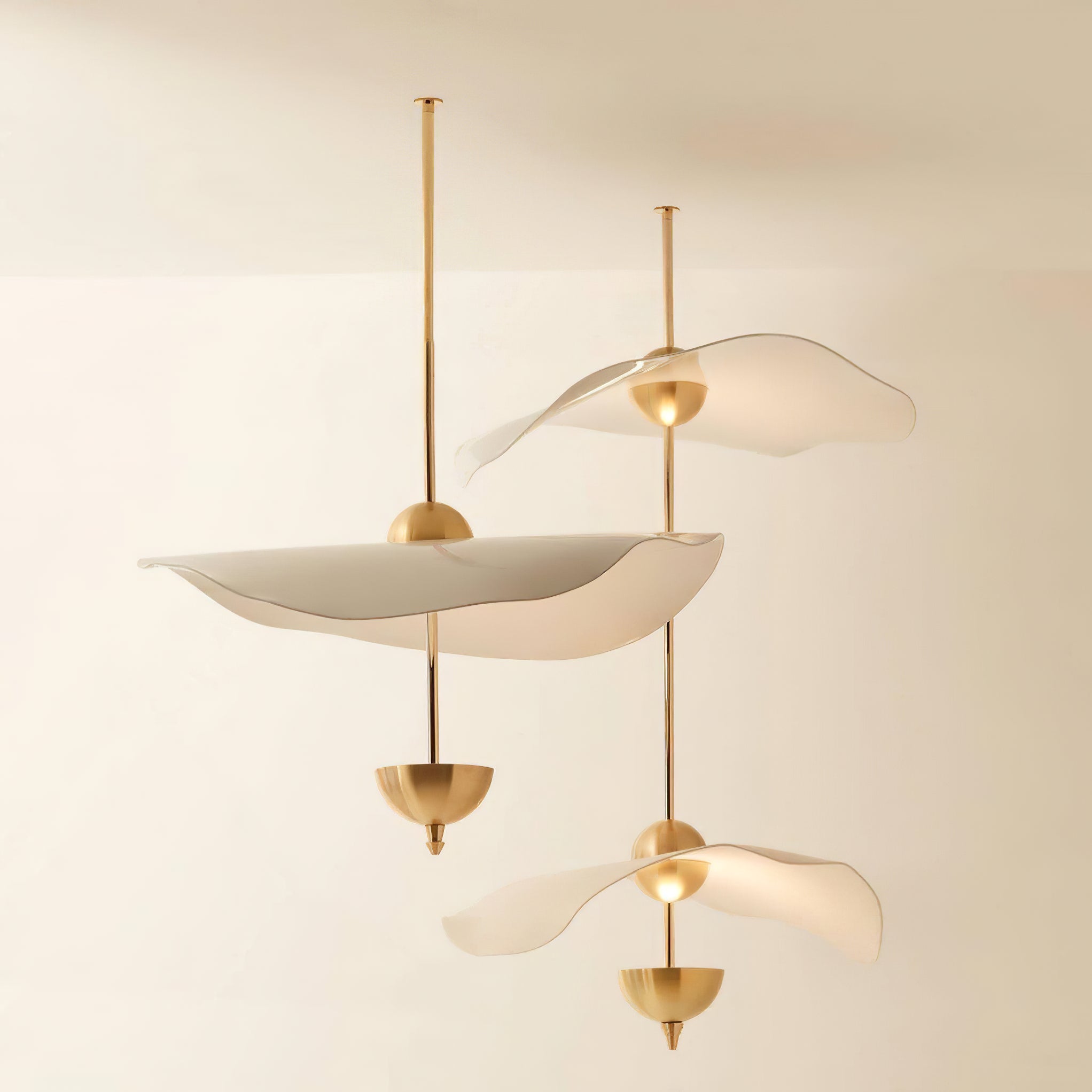 Envolee Double Biscuit Pendant Light - Letslighting
