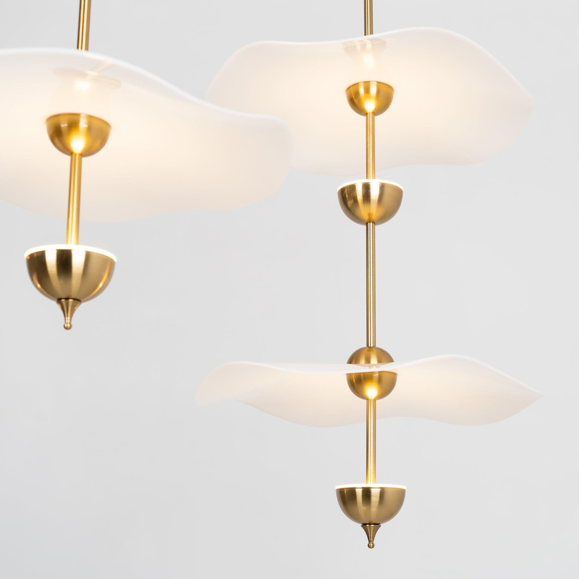 Envolee Double Biscuit Pendant Light - Letslighting