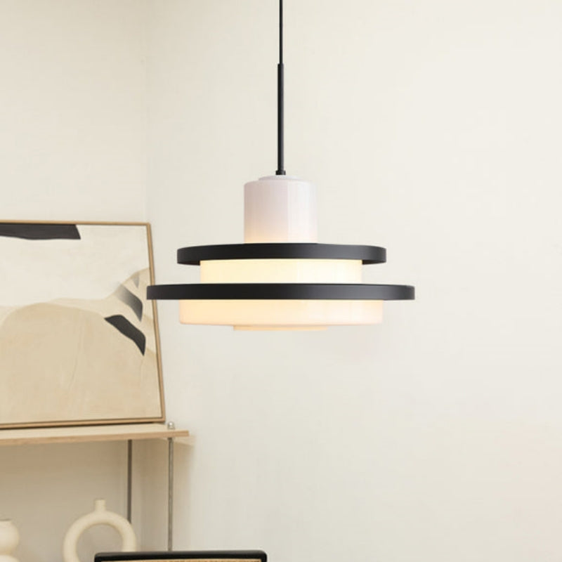 Valentina Medio Siglo Bauhaus Lámpara Colgante Glass Dormitorio Comedor