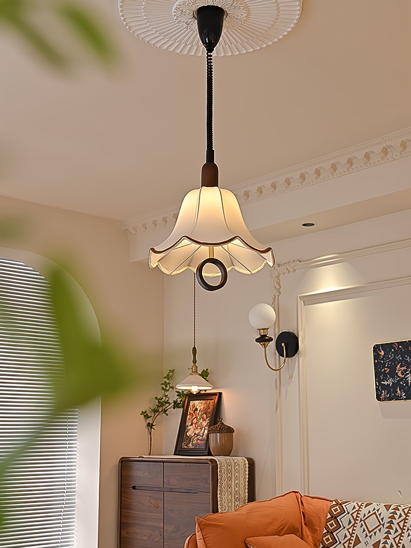 Eryn Fabric Pendant Light - Letslighting