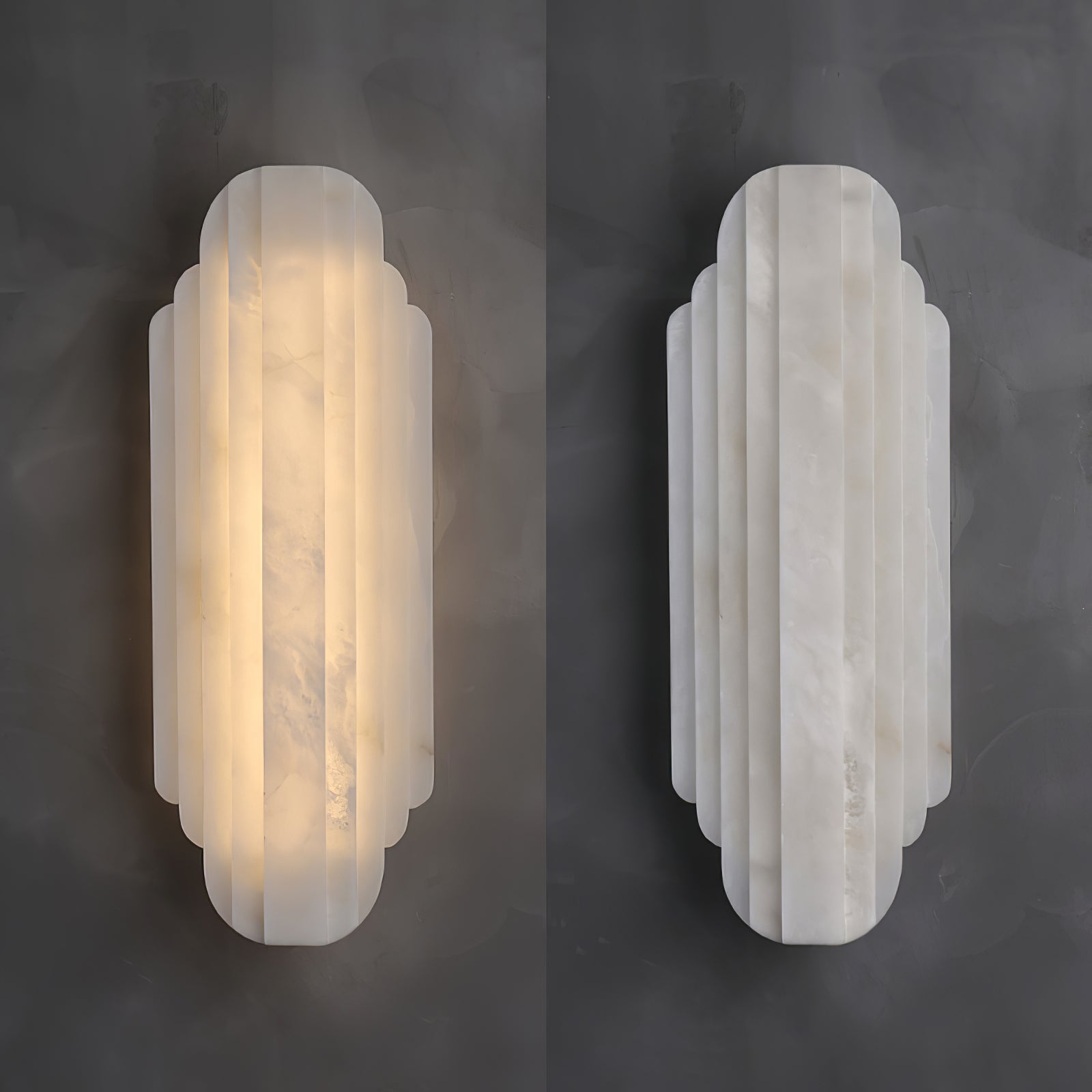 Avthaaris Art Deco Alabaster Wall Light - Letslighting