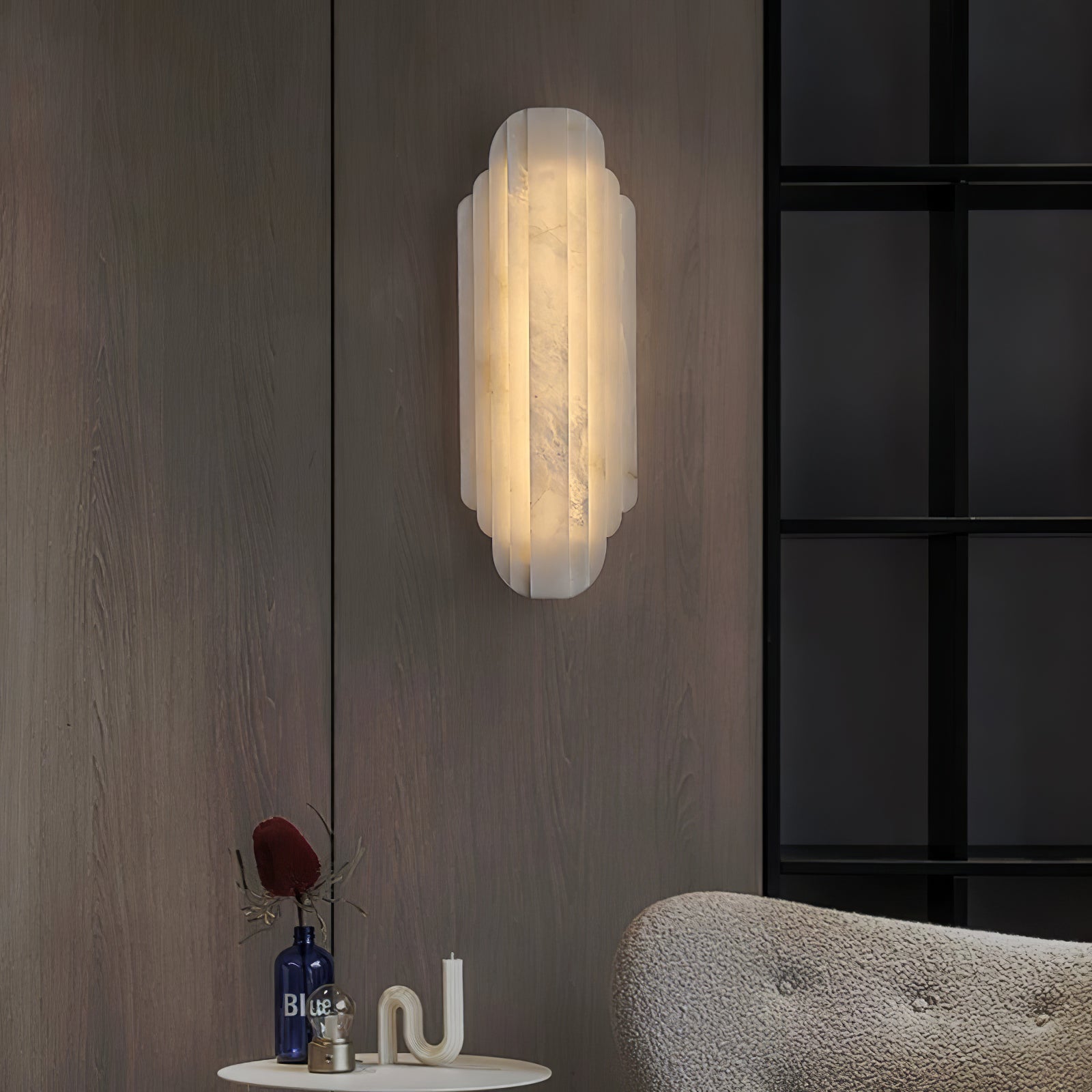 Avthaaris Art Deco Alabaster Wall Light - Letslighting