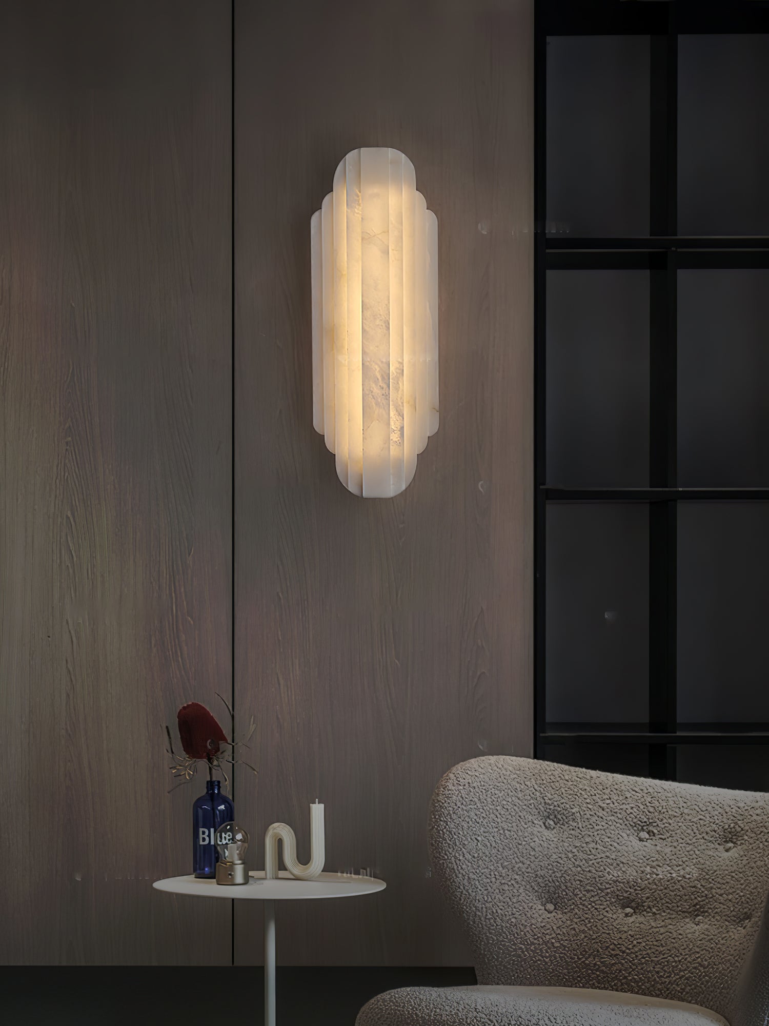 Avthaaris Art Deco Alabaster Wall Light - Letslighting