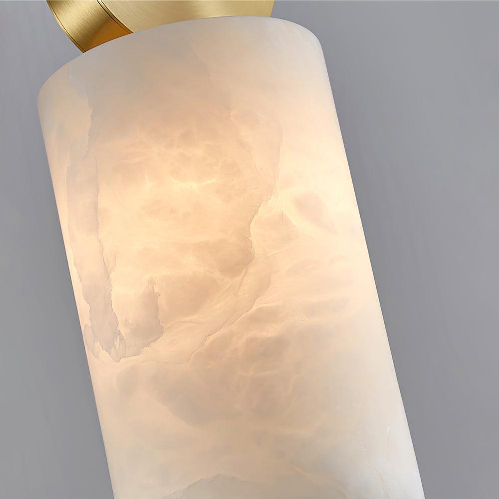 Lyrindis Cylinder Alabaster Pendant Light - Letslighting