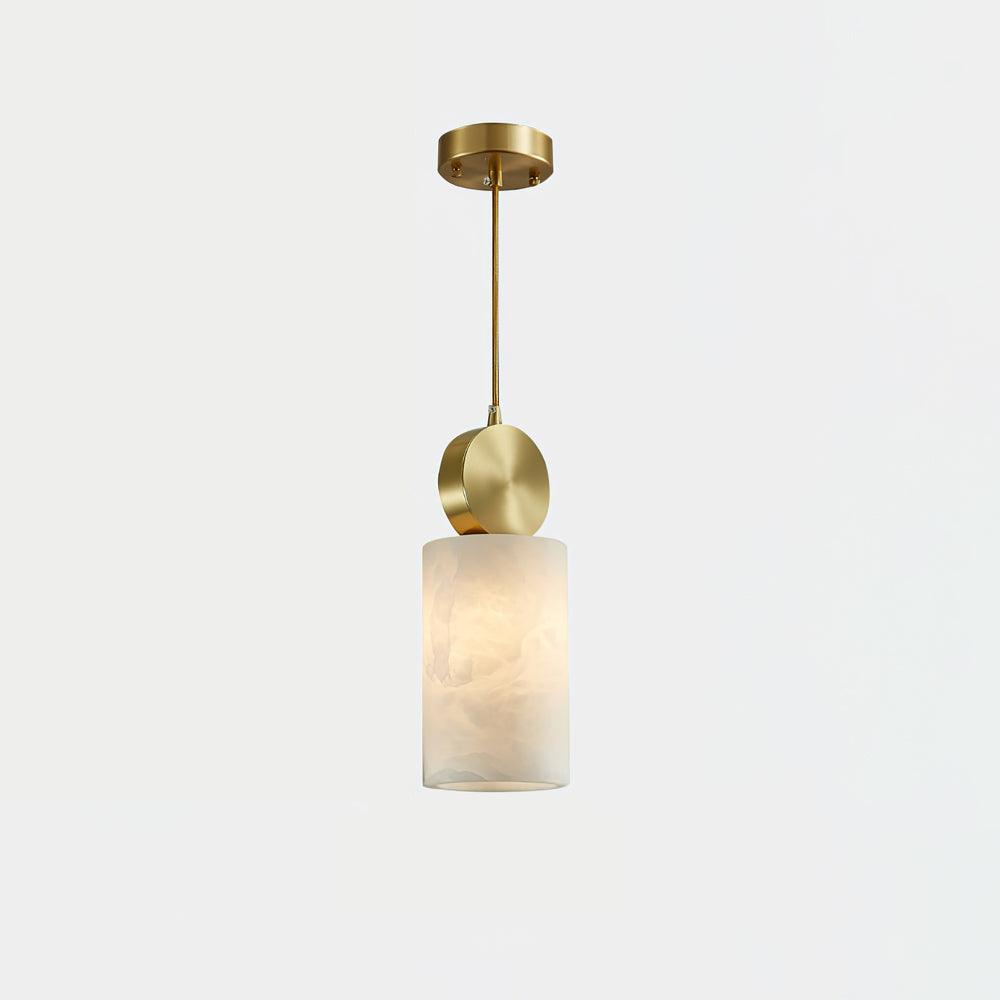 Lyrindis Cylinder Alabaster Pendant Light - Letslighting