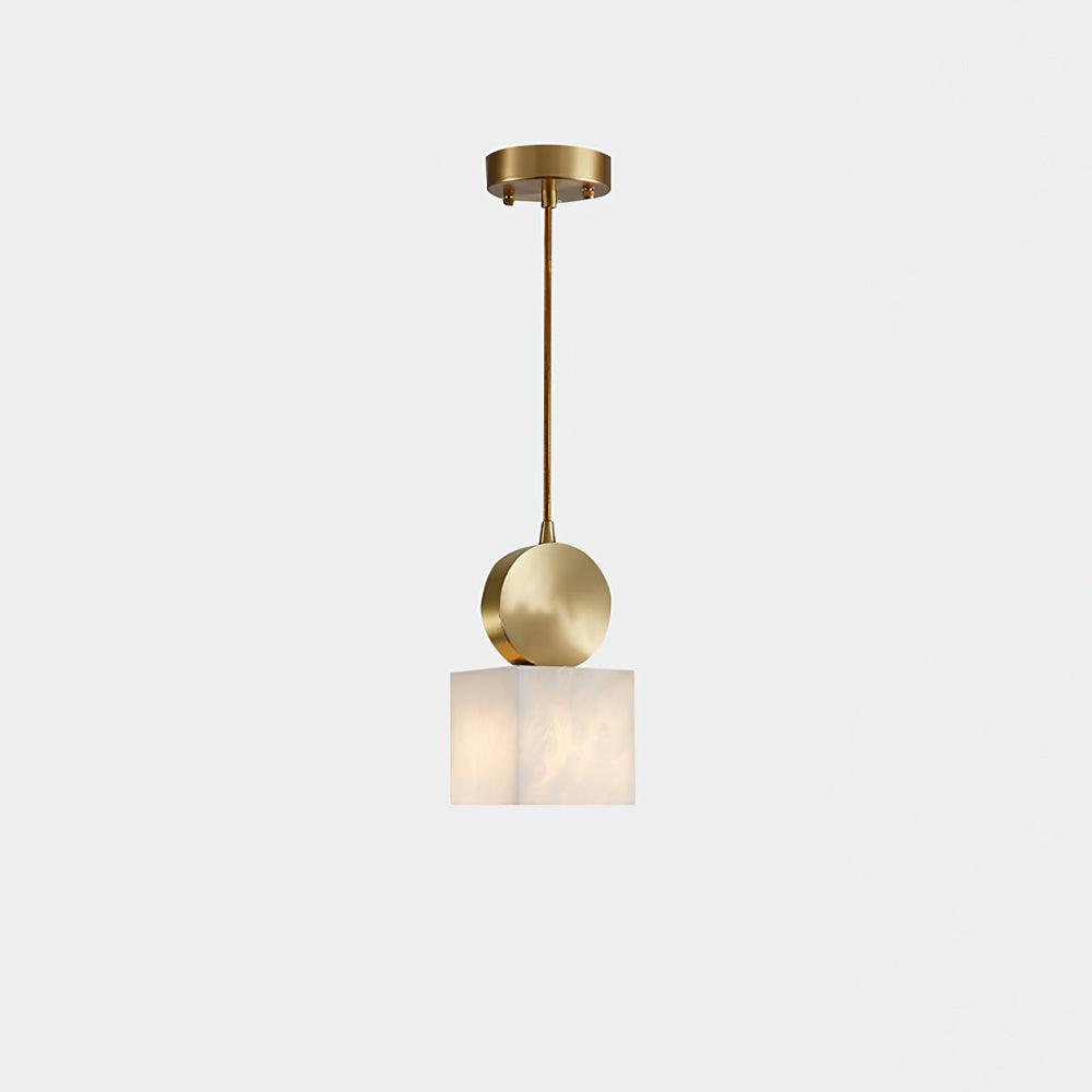 Lyrindis Cylinder Alabaster Pendant Light - Letslighting