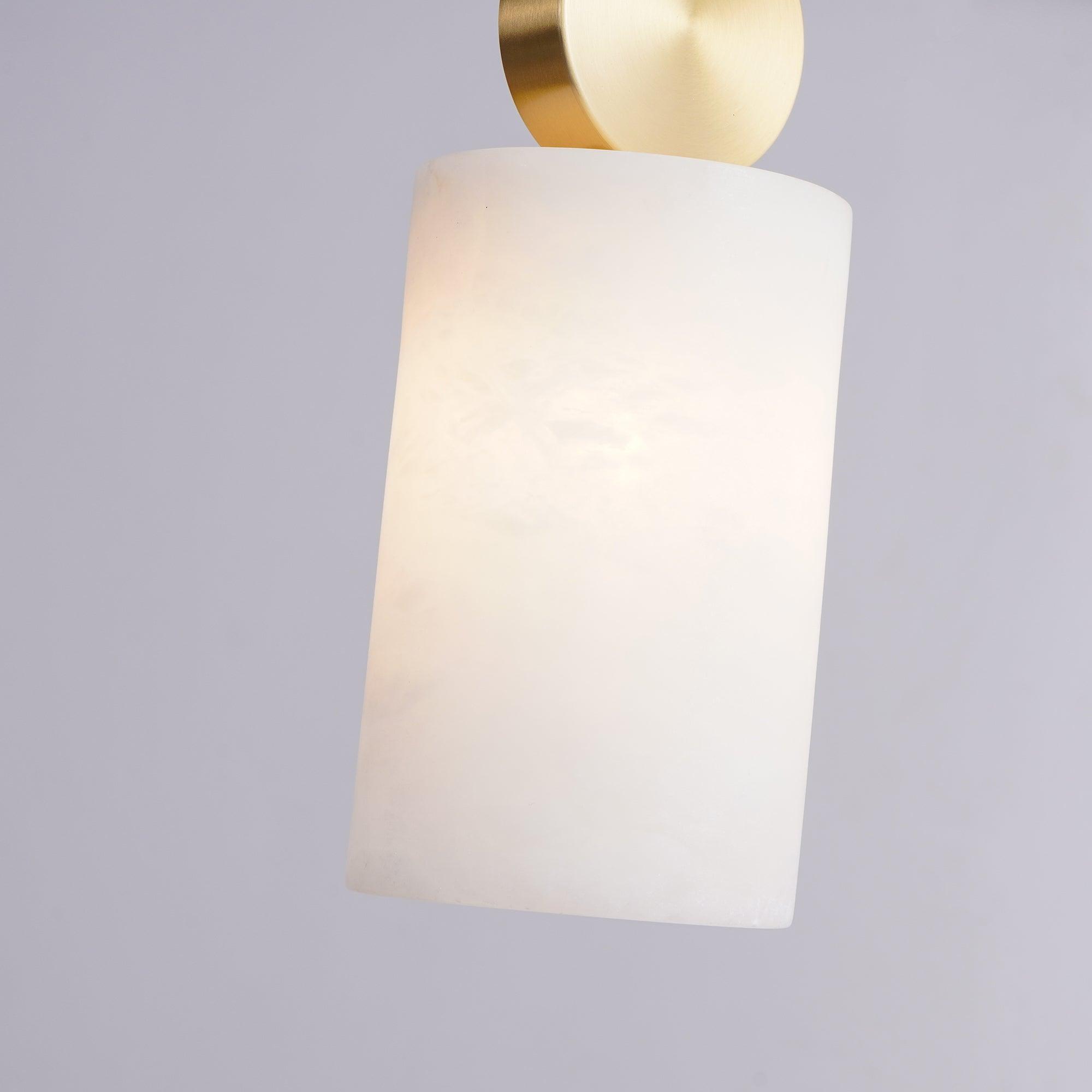 Lyrindis Cylinder Alabaster Pendant Light - Letslighting