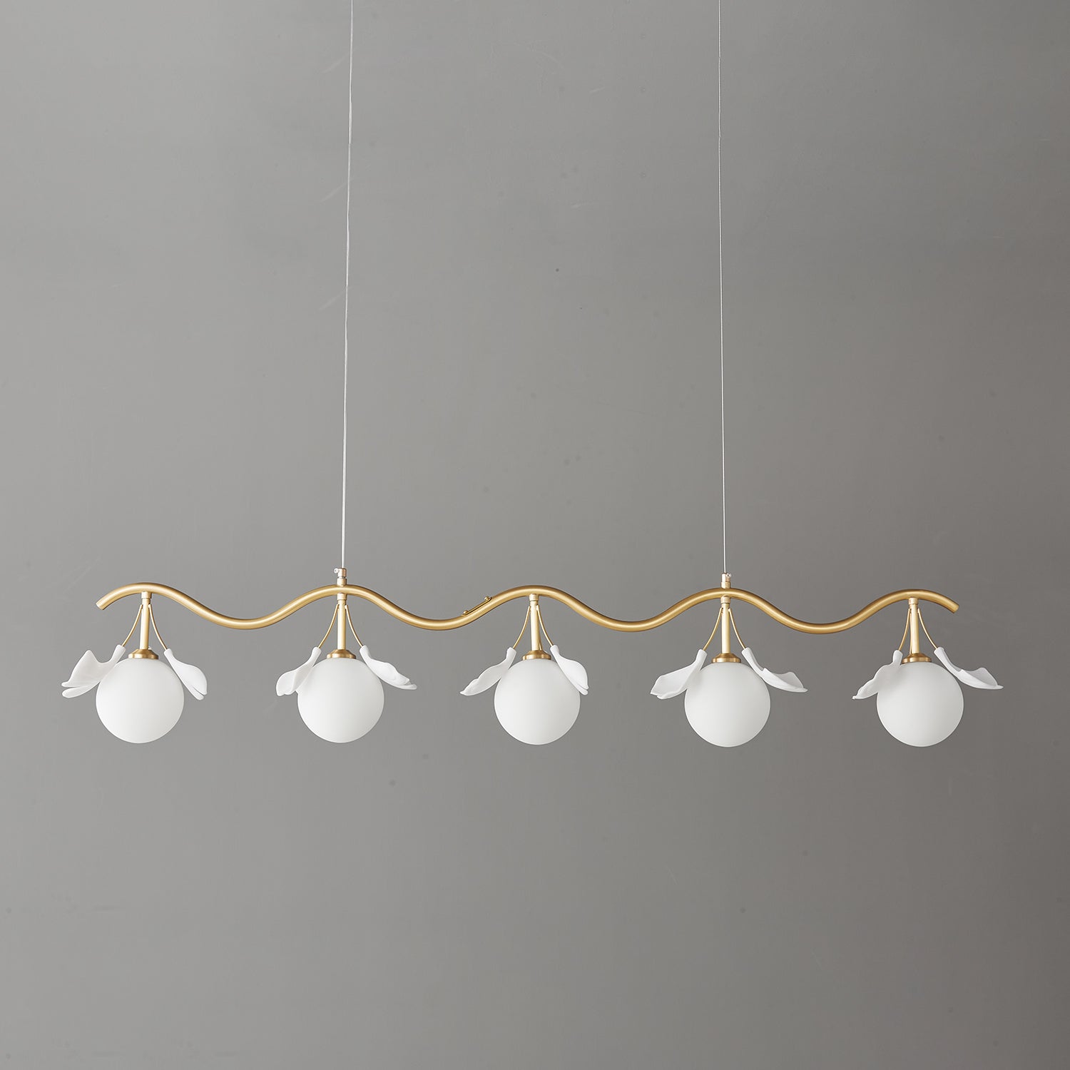 Evenielis Floral Brass Chandelier - Letslighting