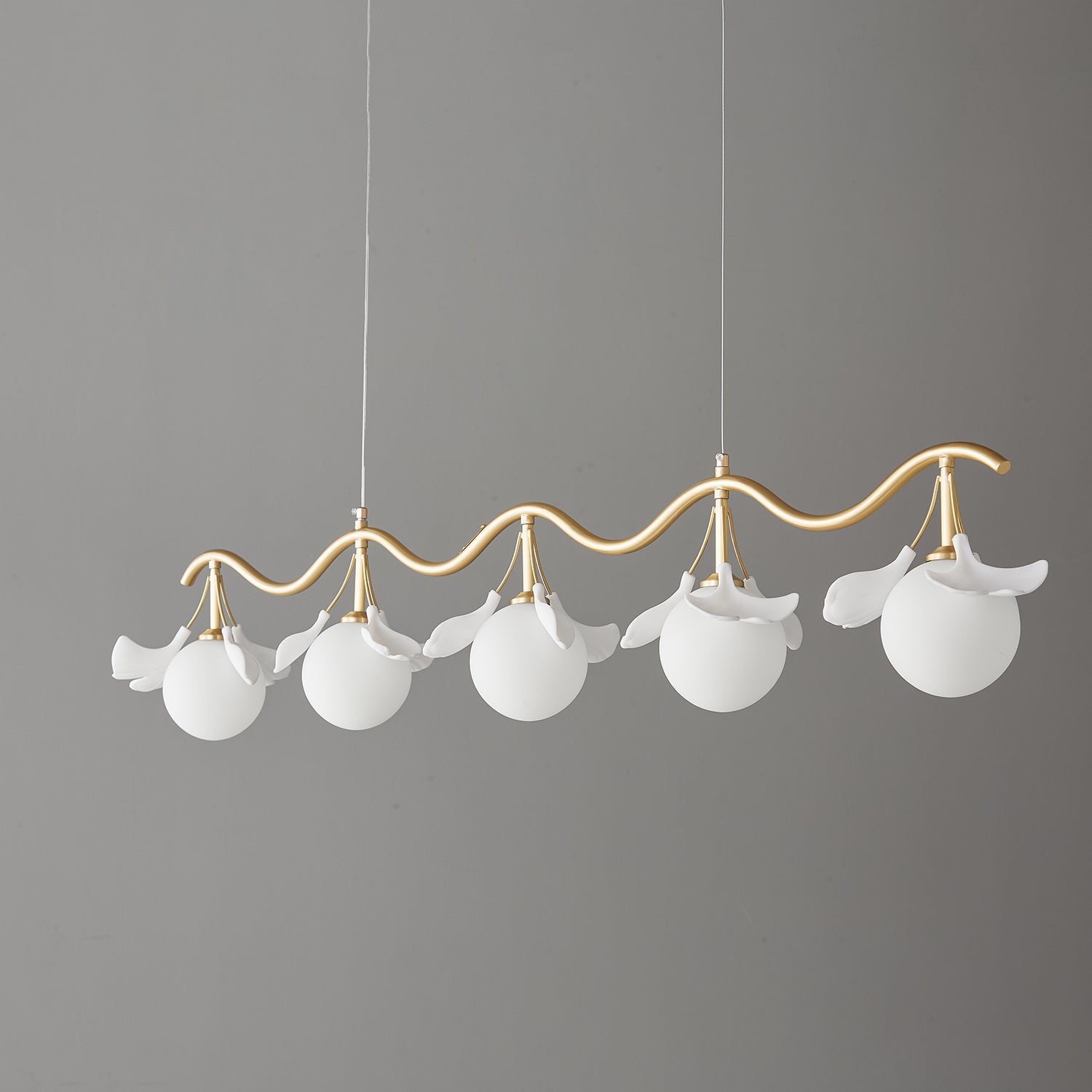 Evenielis Floral Brass Chandelier - Letslighting