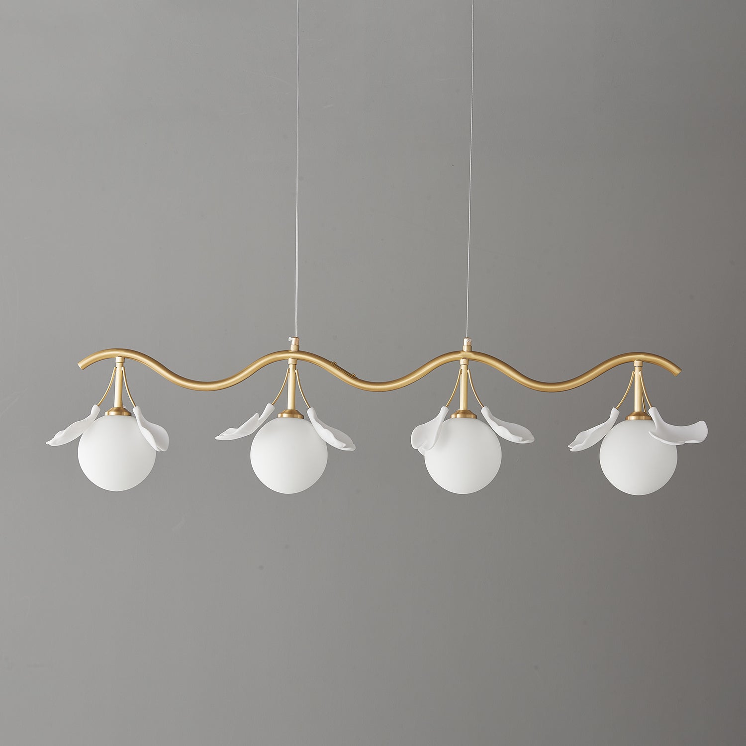Evenielis Floral Brass Chandelier - Letslighting