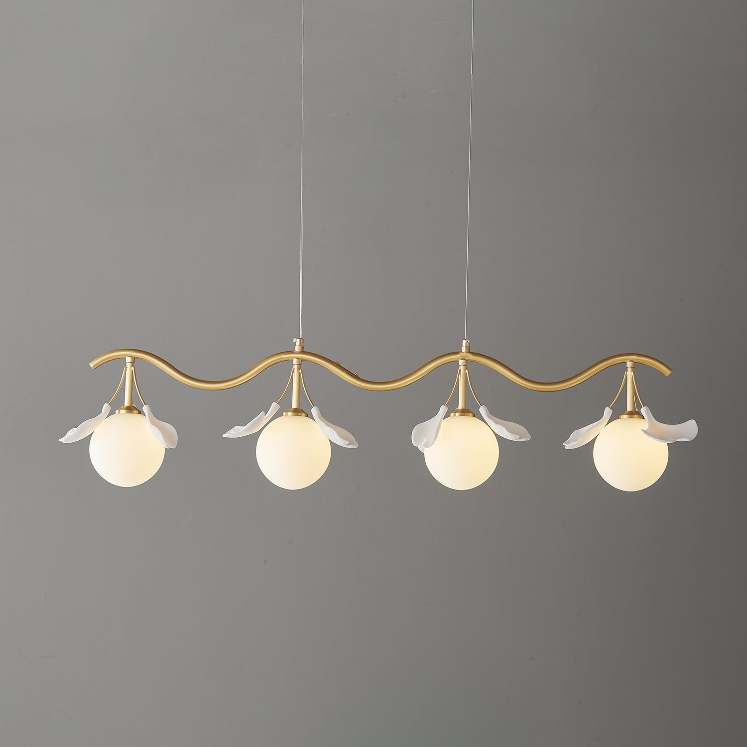 Evenielis Floral Brass Chandelier - Letslighting