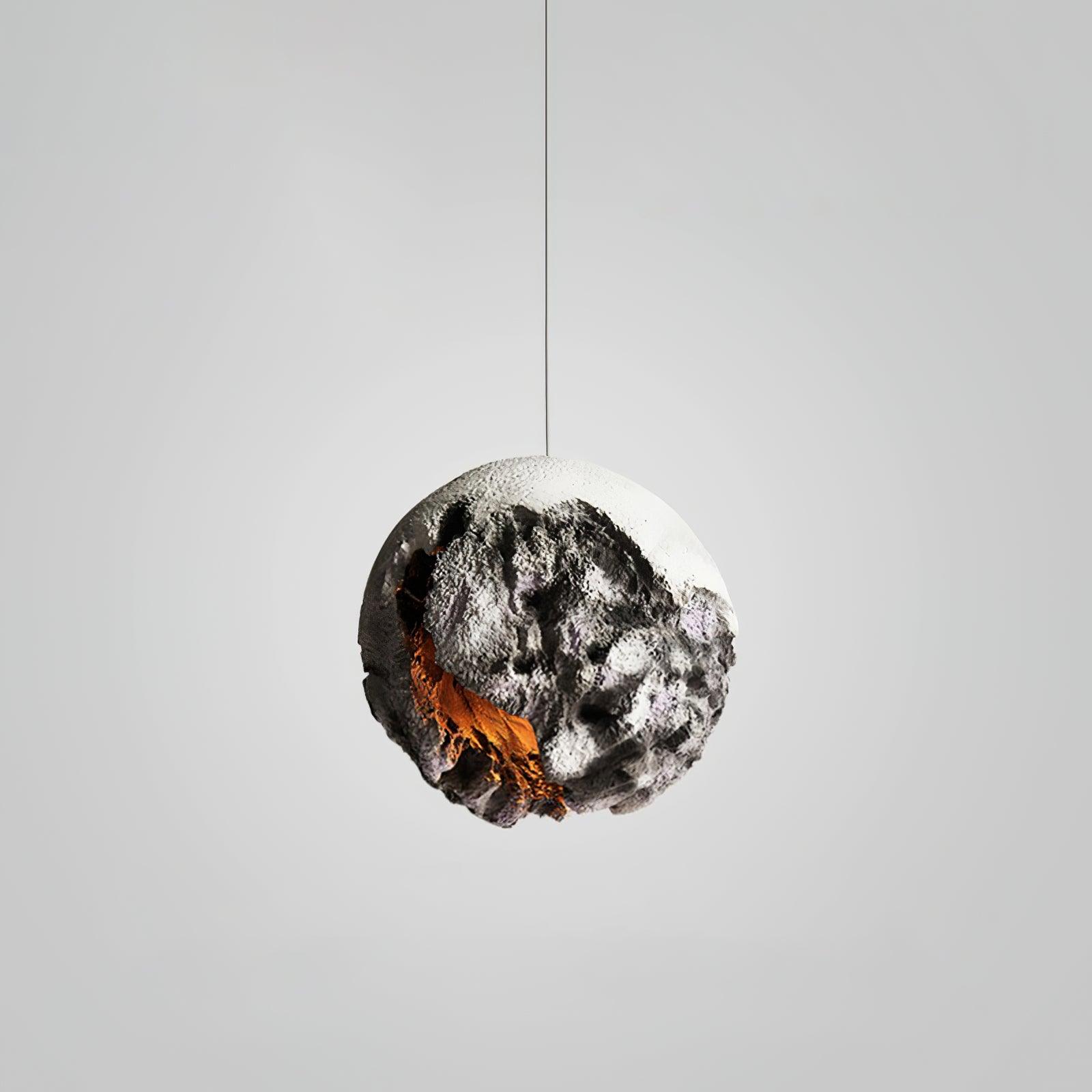 Ilphaara Irregular Planet Metal Plastic Pendant Lamp - Letslighting