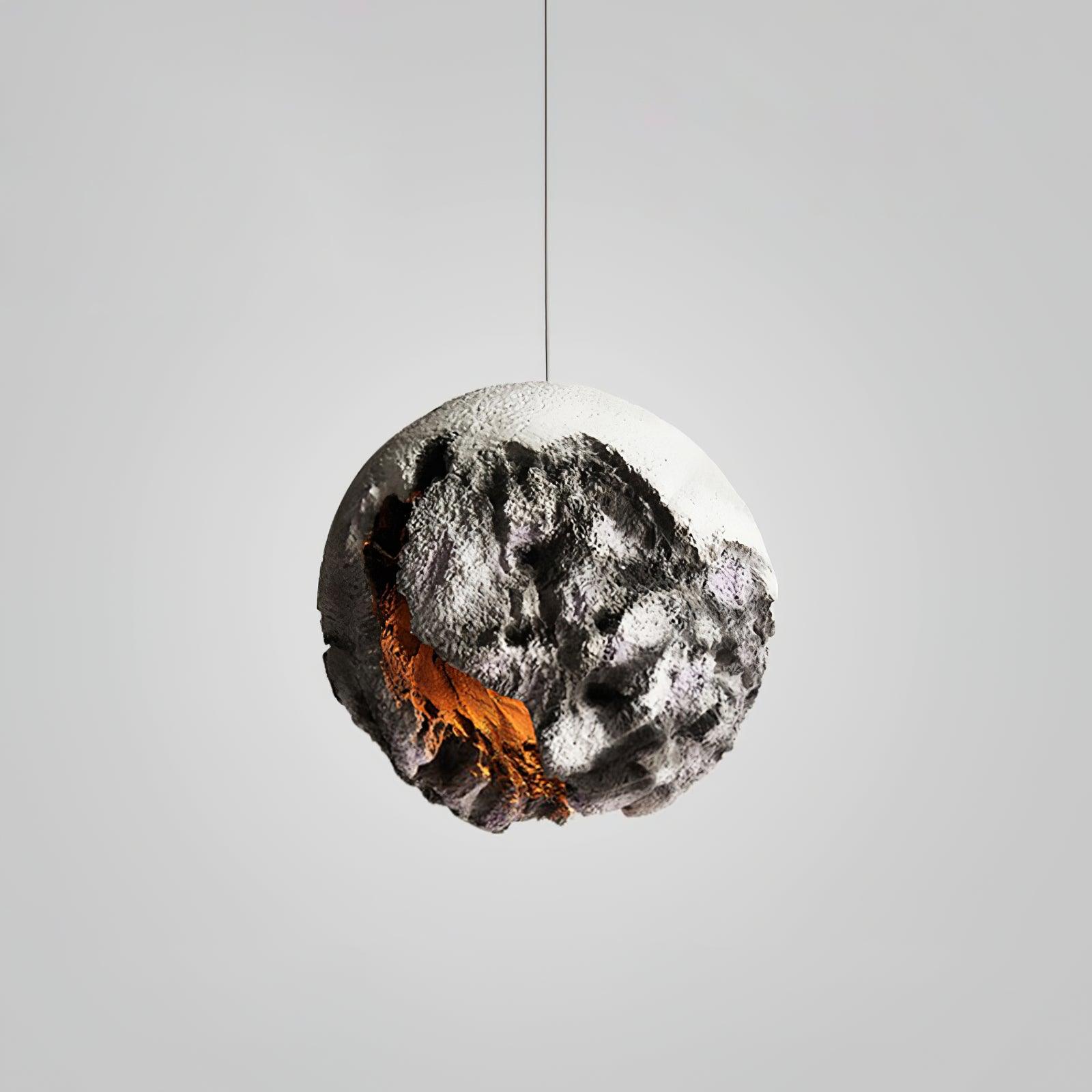 Ilphaara Irregular Planet Metal Plastic Pendant Lamp - Letslighting