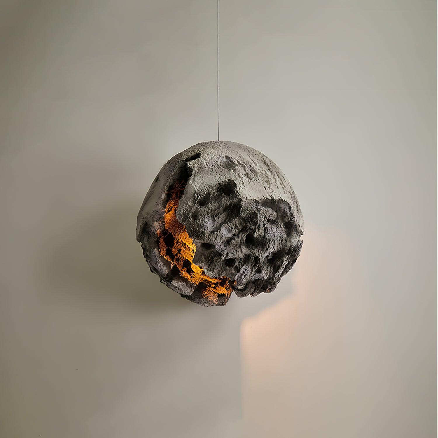 Ilphaara Irregular Planet Metal Plastic Pendant Lamp - Letslighting