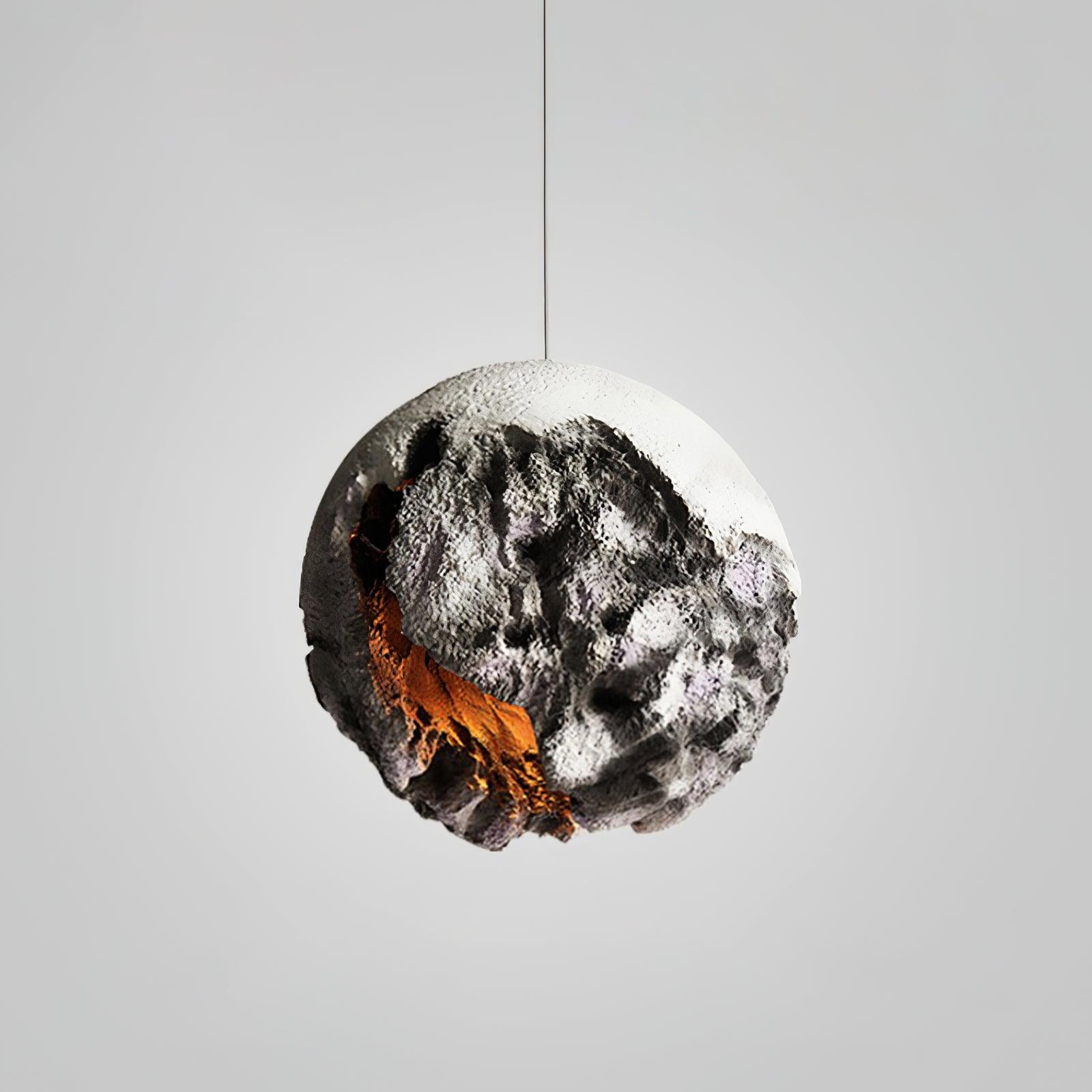 Ilphaara Irregular Planet Metal Plastic Pendant Lamp - Letslighting