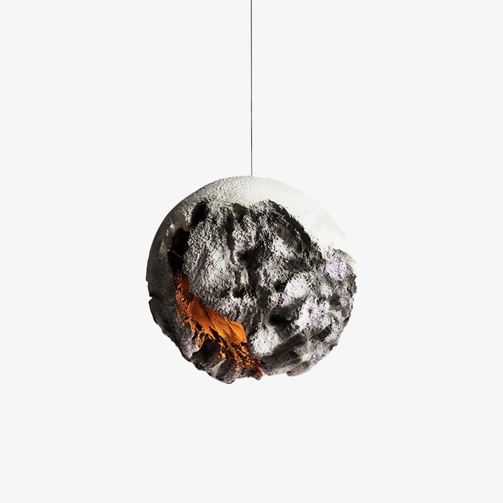 Ilphaara Irregular Planet Metal Plastic Pendant Lamp - Letslighting
