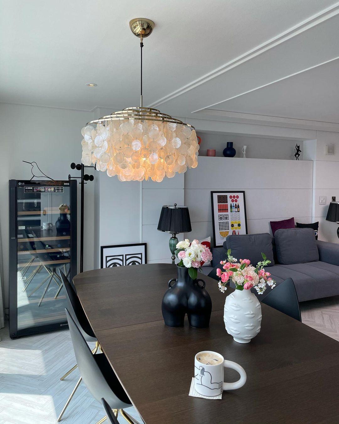 Round Shell Chandelier - Letslighting