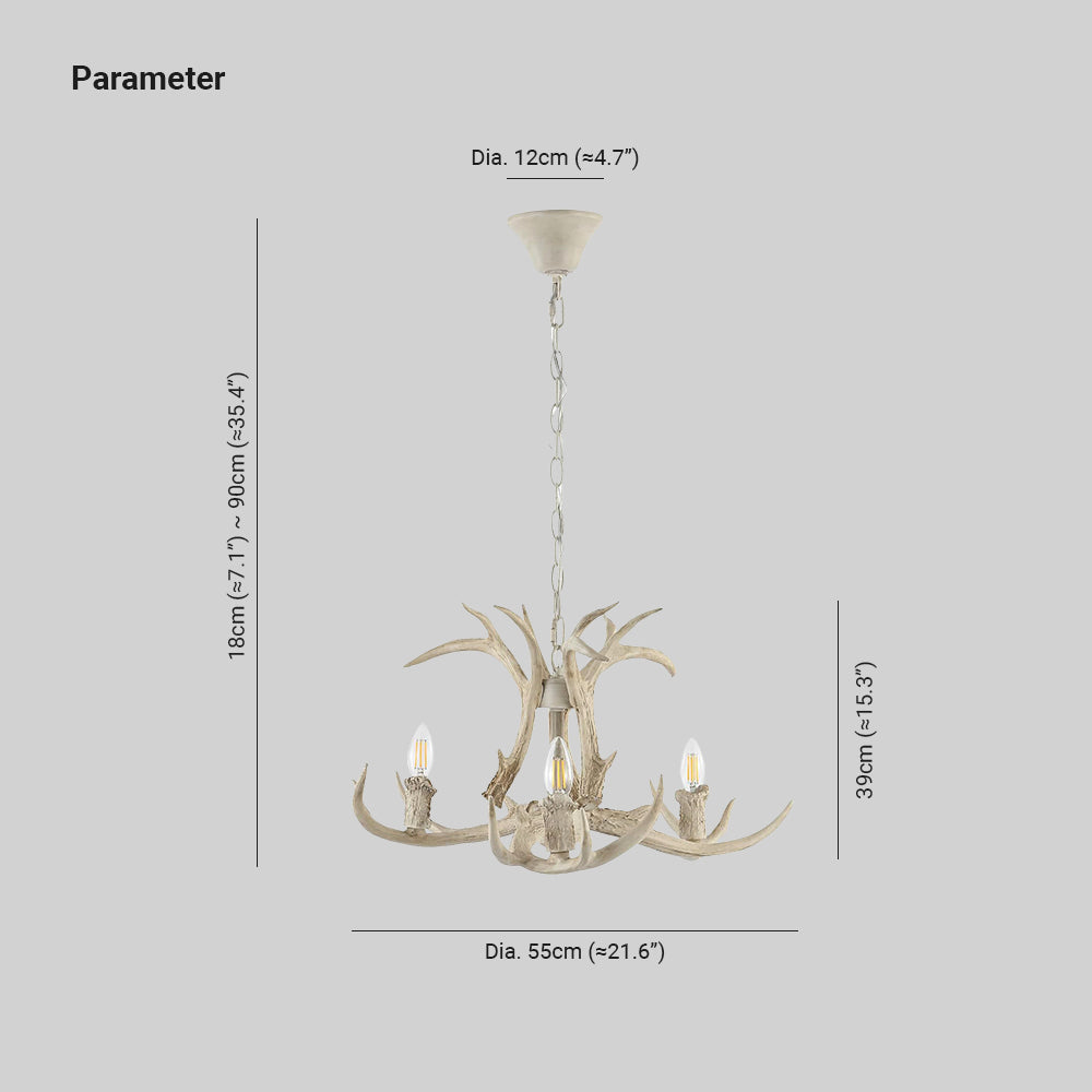 Silva Retro LED Lámpara colgante Blanco Metal Resina Comedor/Dormitorio