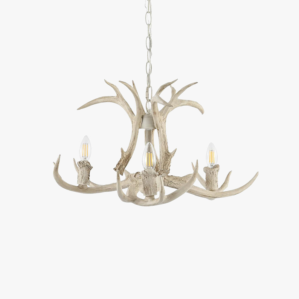 Silva Retro LED Lámpara colgante Blanco Metal Resina Comedor/Dormitorio