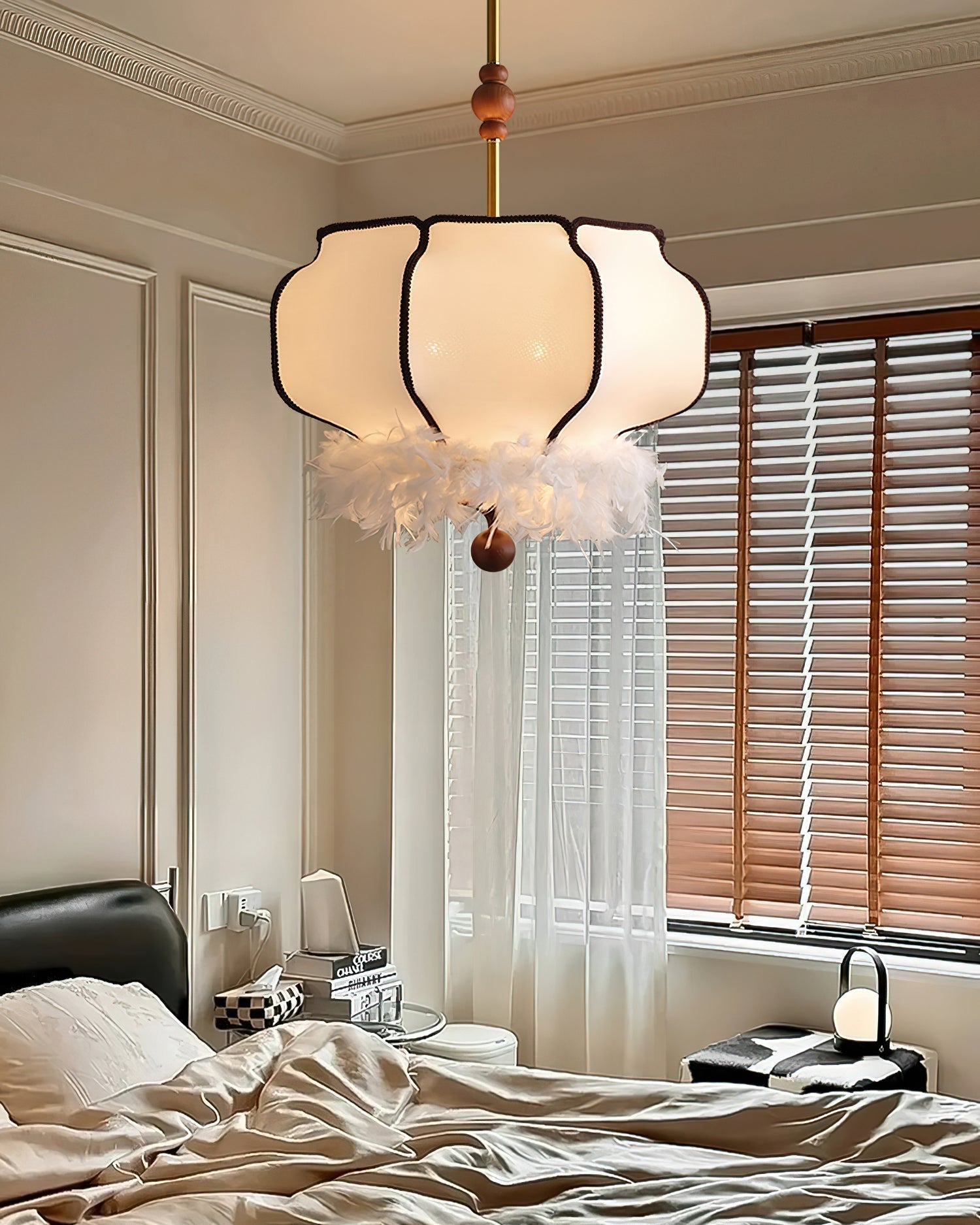 Feathered Lantern Pendant Light - Letslighting