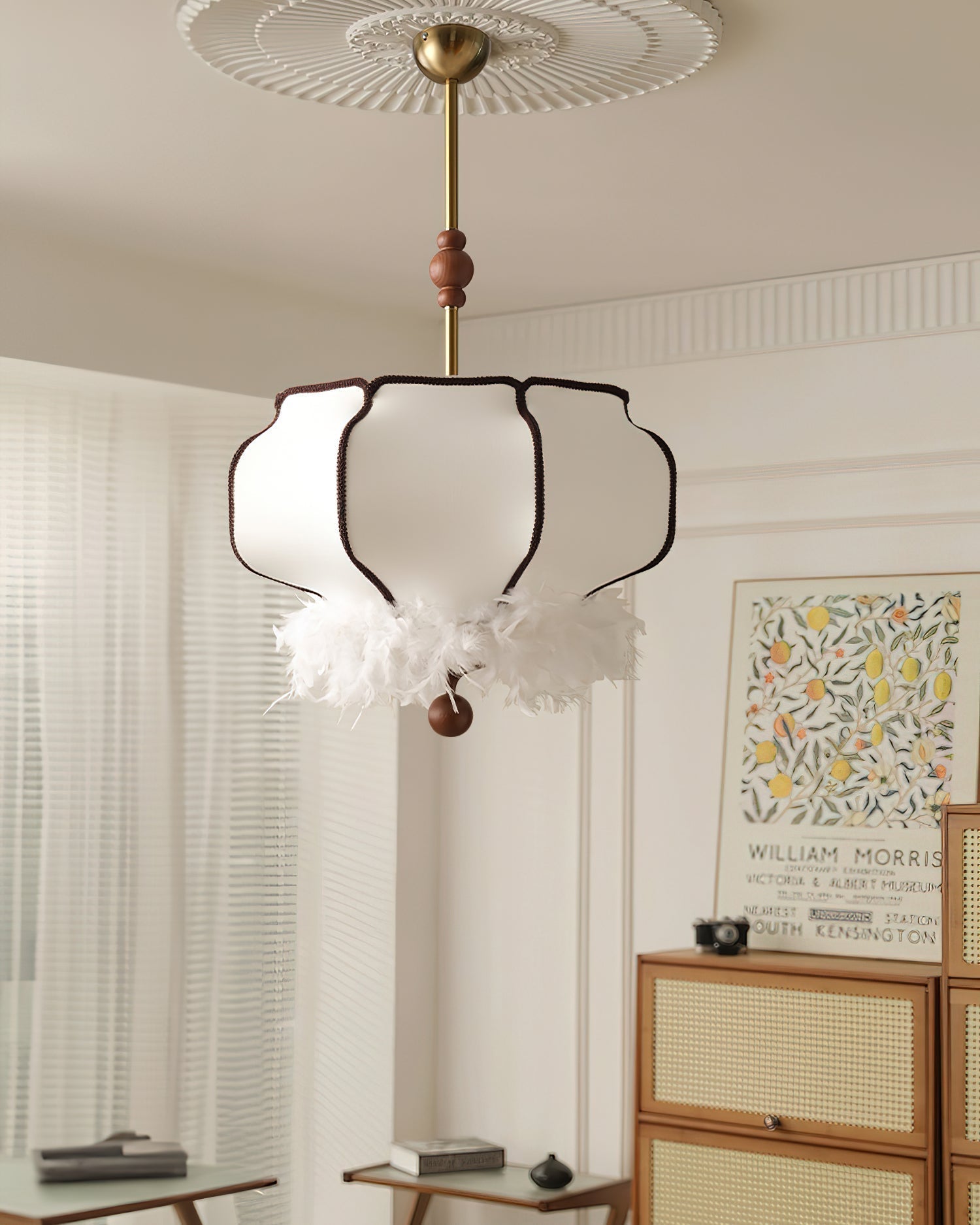 Feathered Lantern Pendant Light - Letslighting