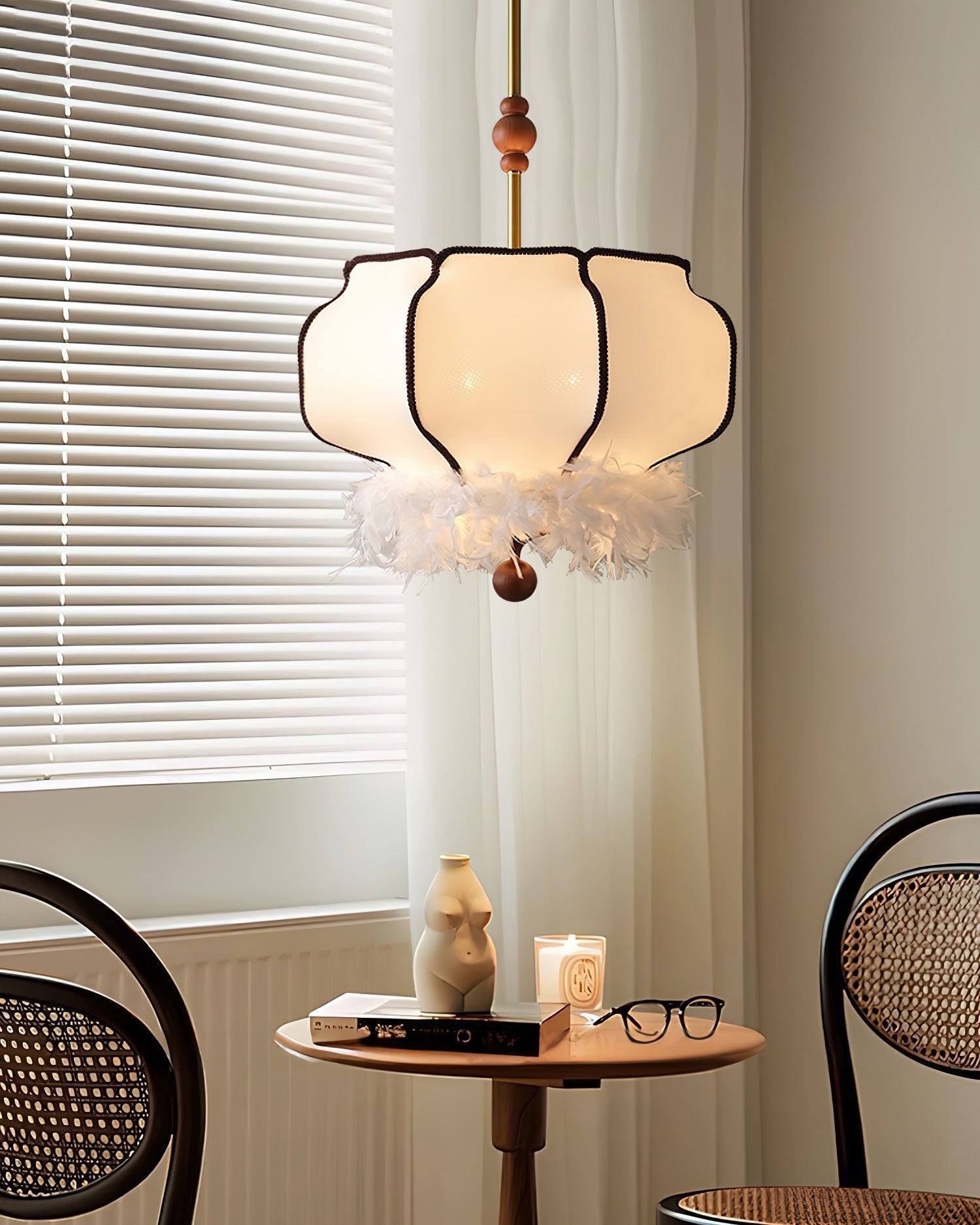 Feathered Lantern Pendant Light - Letslighting