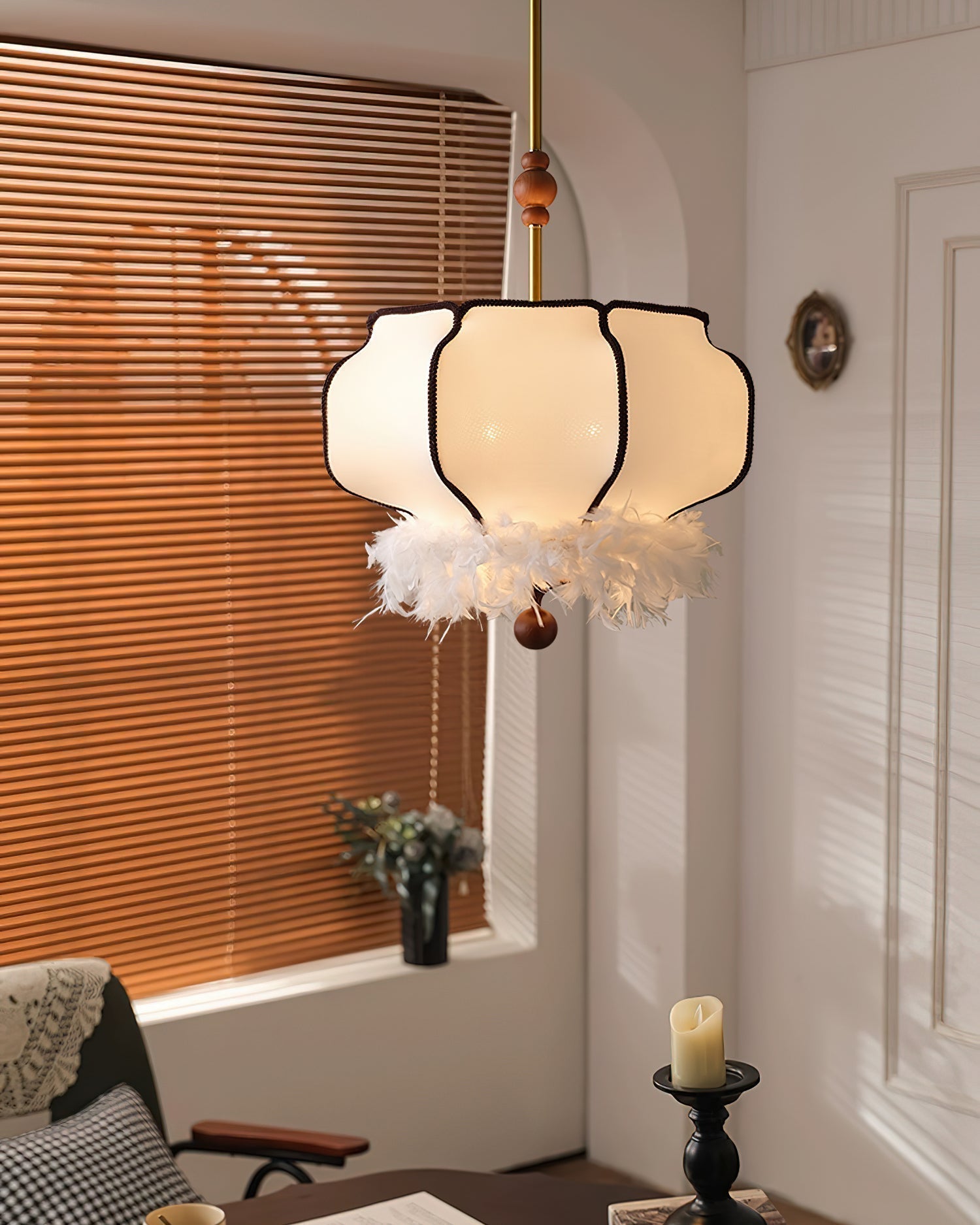 Feathered Lantern Pendant Light - Letslighting