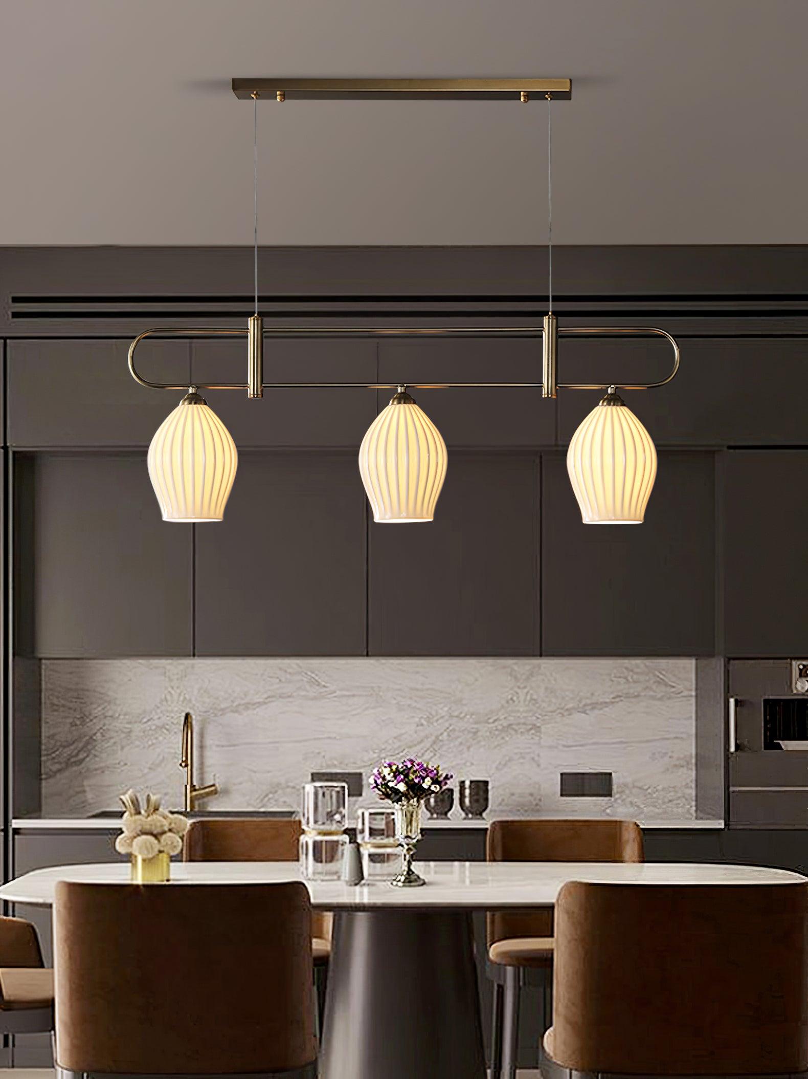 Arlirir Modern Minimalist Art Metal Ceramic Pendant Light - Letslighting