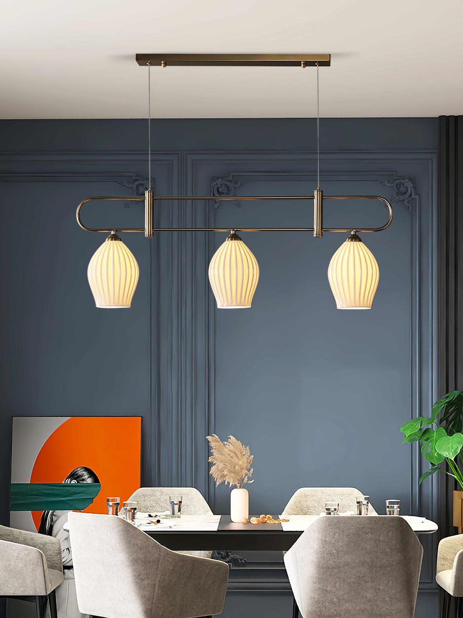 Arlirir Modern Minimalist Art Metal Ceramic Pendant Light - Letslighting
