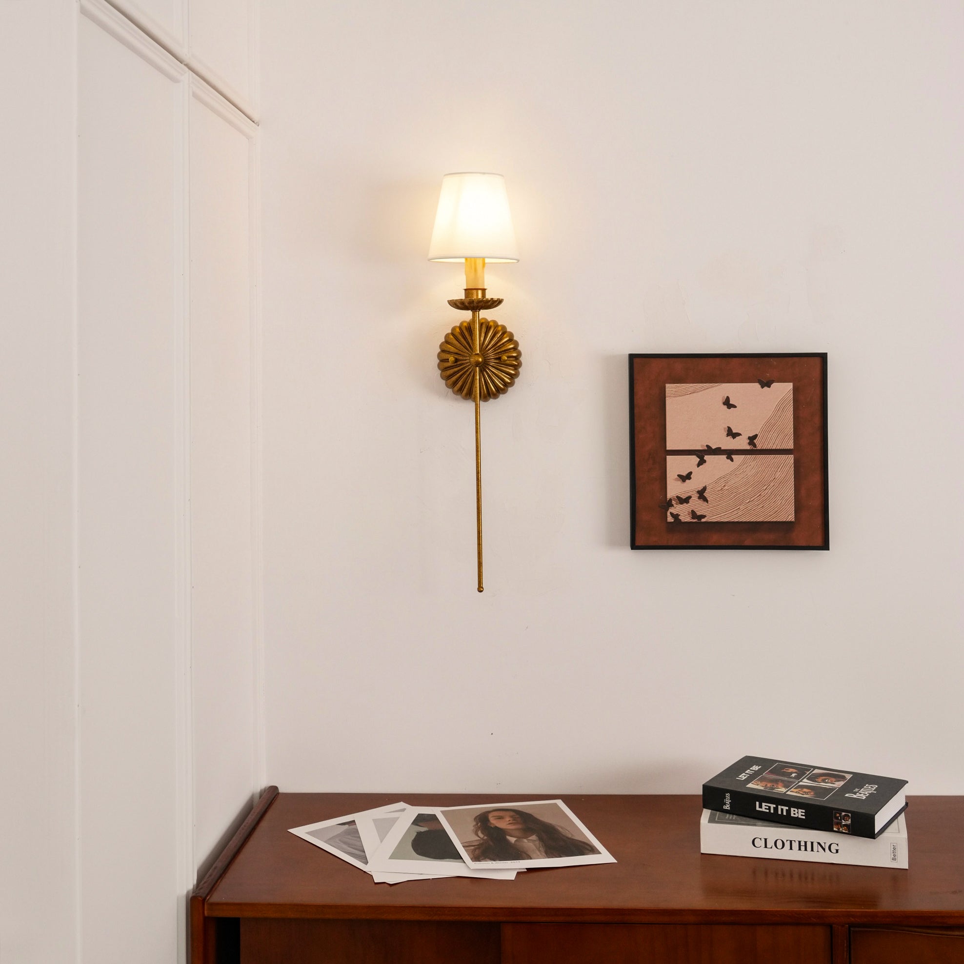 Kristy Lámpara de Pared con Forma de Candelabros Antiguos