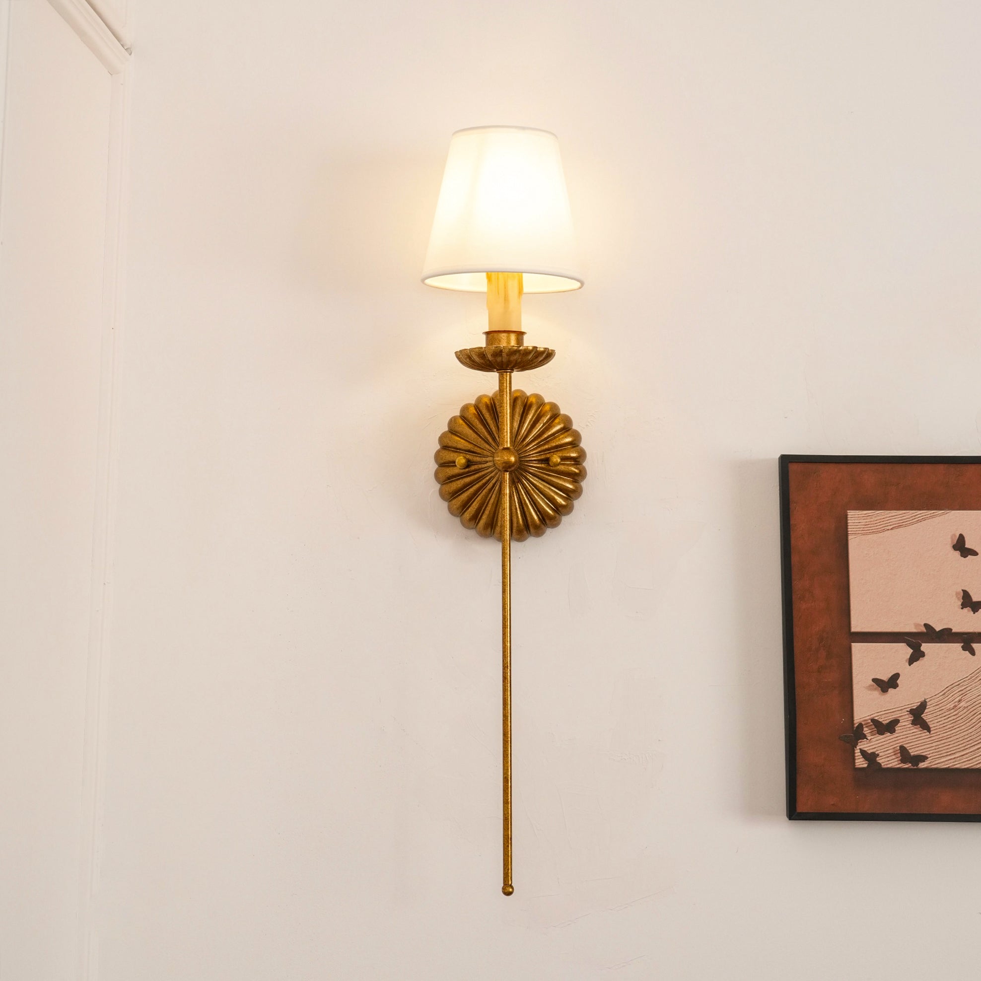 Kristy Lámpara de Pared con Forma de Candelabros Antiguos