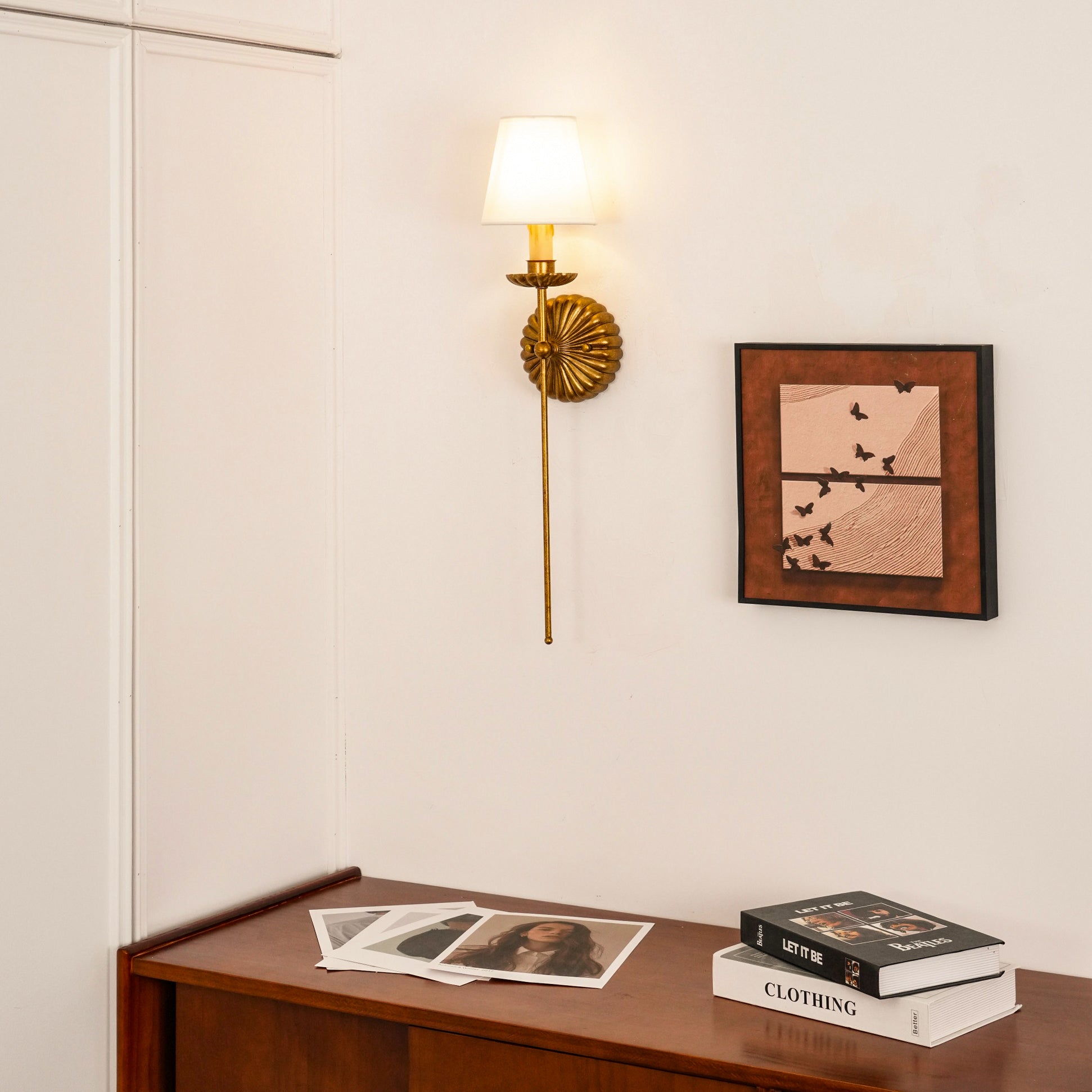 Kristy Lámpara de Pared con Forma de Candelabros Antiguos